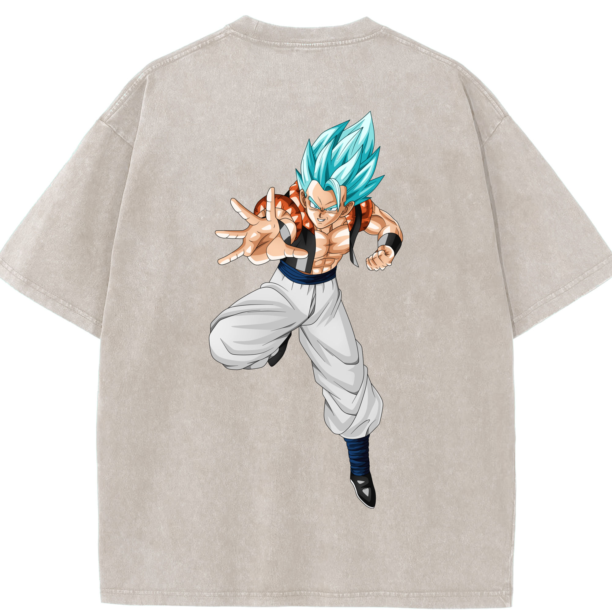 （画像用） ドラゴンボール ベジータ四世（Bejīta Yonsei）DRAGON BALL Vegeta IV 綿100% ヴィンテージ風 半袖Tシャツ（背面プリント）