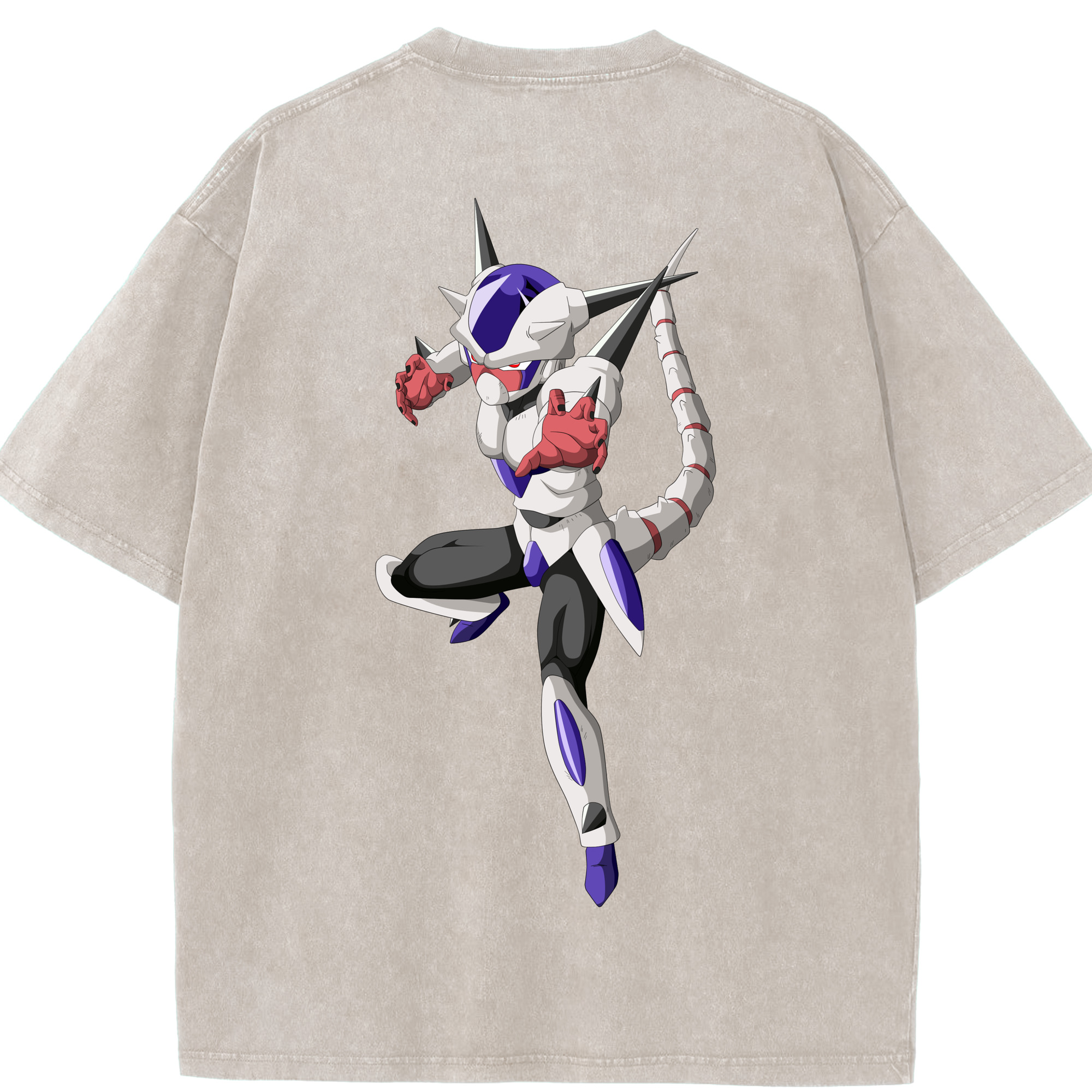（画像用） ドラゴンボール クリーサ DRAGON BALL Kulisa 綿100% ヴィンテージ風 半袖Tシャツ（背面プリント）