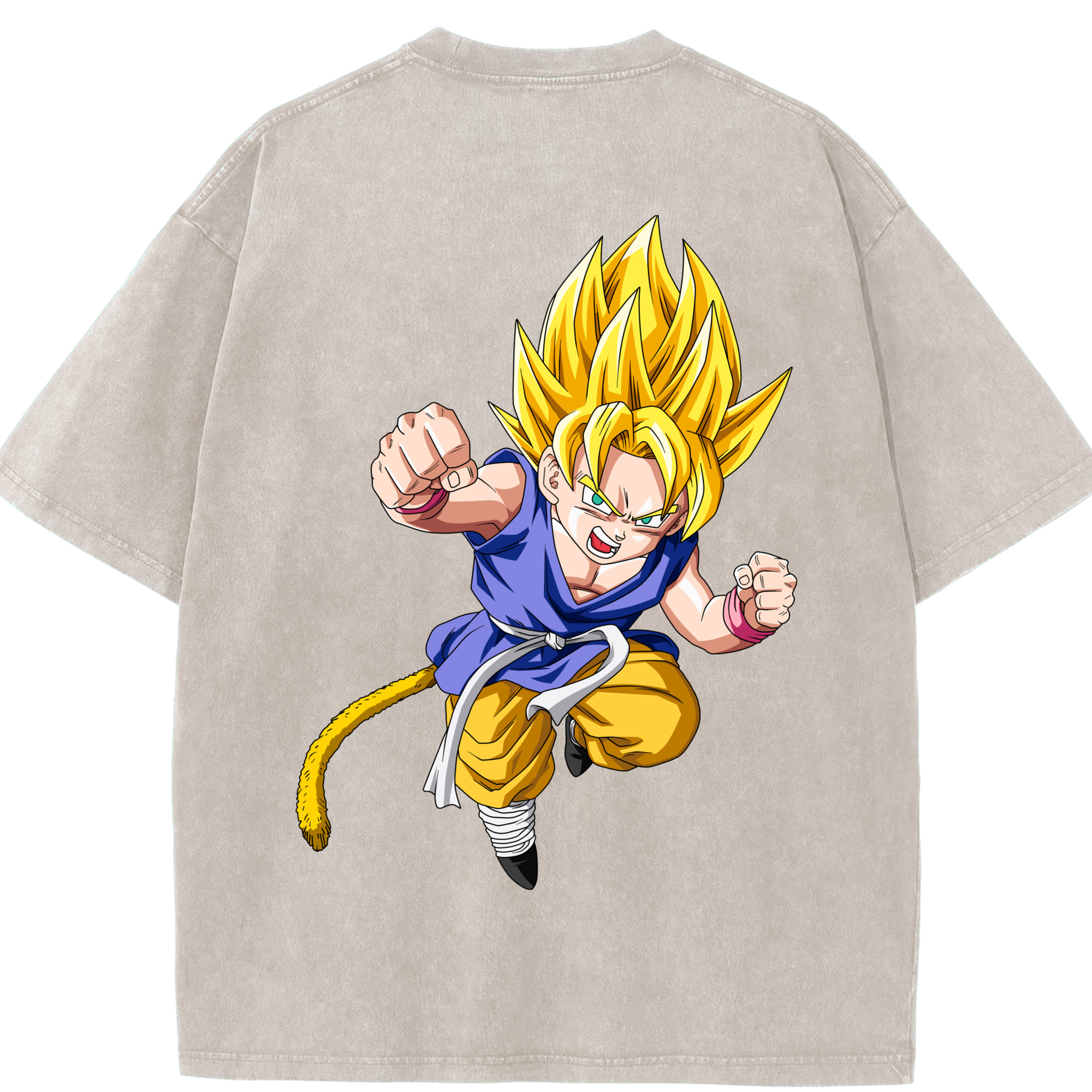 （画像用） ドラゴンボール ベジット DRAGON BALL Vegetto 綿100% ヴィンテージ風 半袖Tシャツ（背面プリント）
