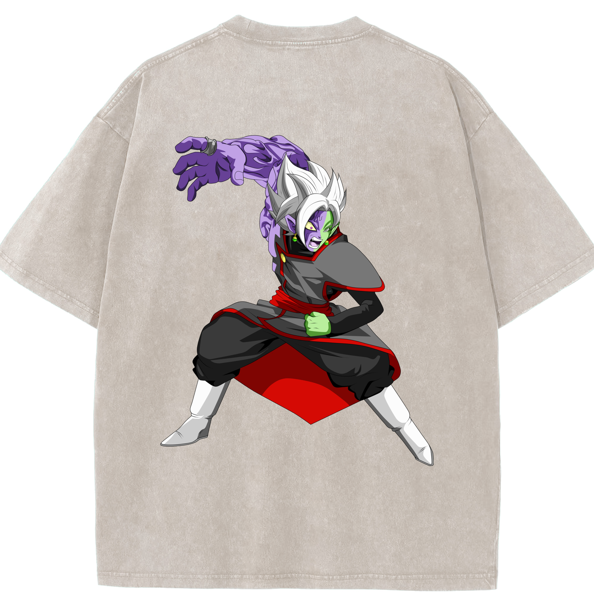 （画像用） ドラゴンボール ベジット DRAGON BALL Vegetto 綿100% ヴィンテージ風 半袖Tシャツ（背面プリント）