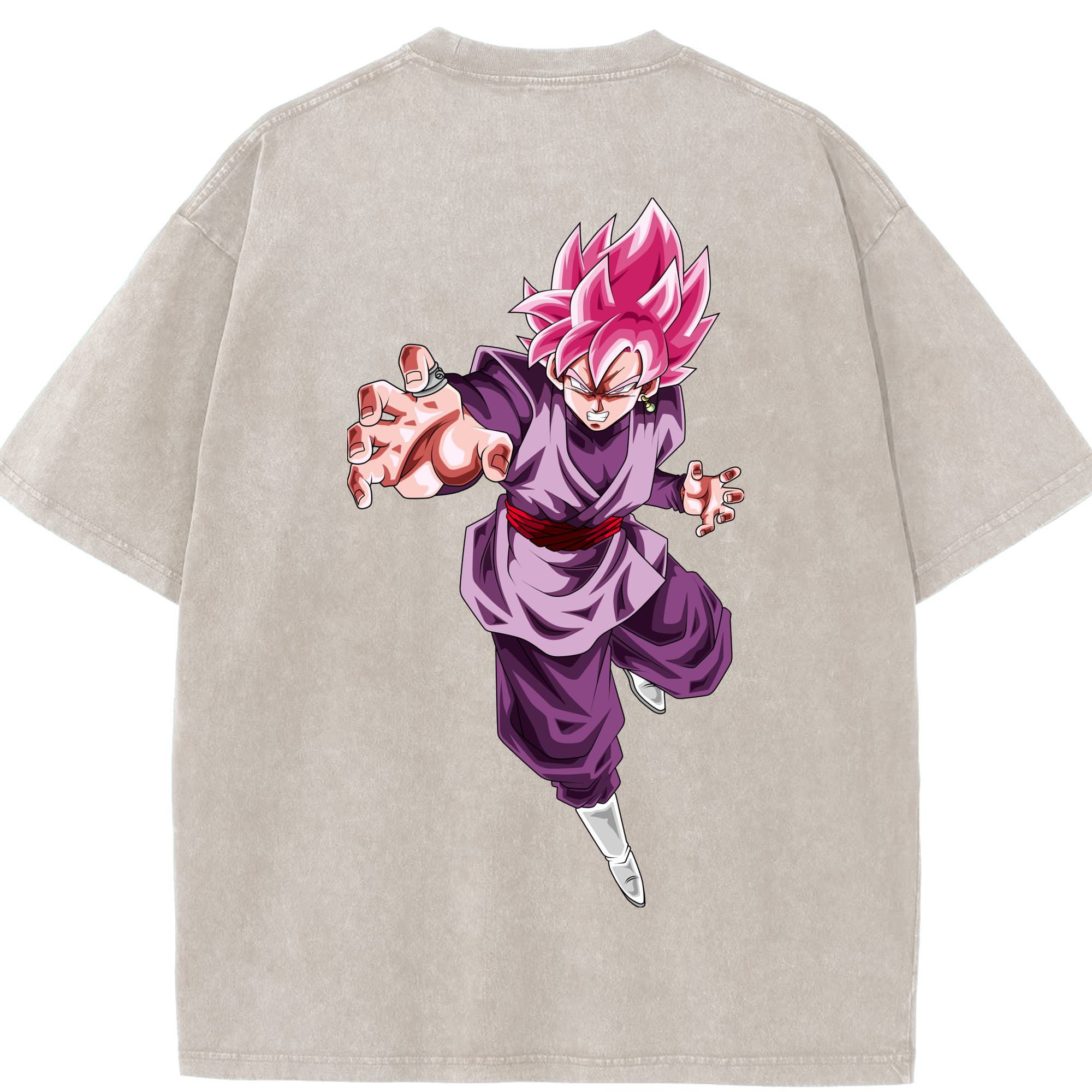 （画像用） ドラゴンボール ベジット DRAGON BALL Vegetto 綿100% ヴィンテージ風 半袖Tシャツ（背面プリント）