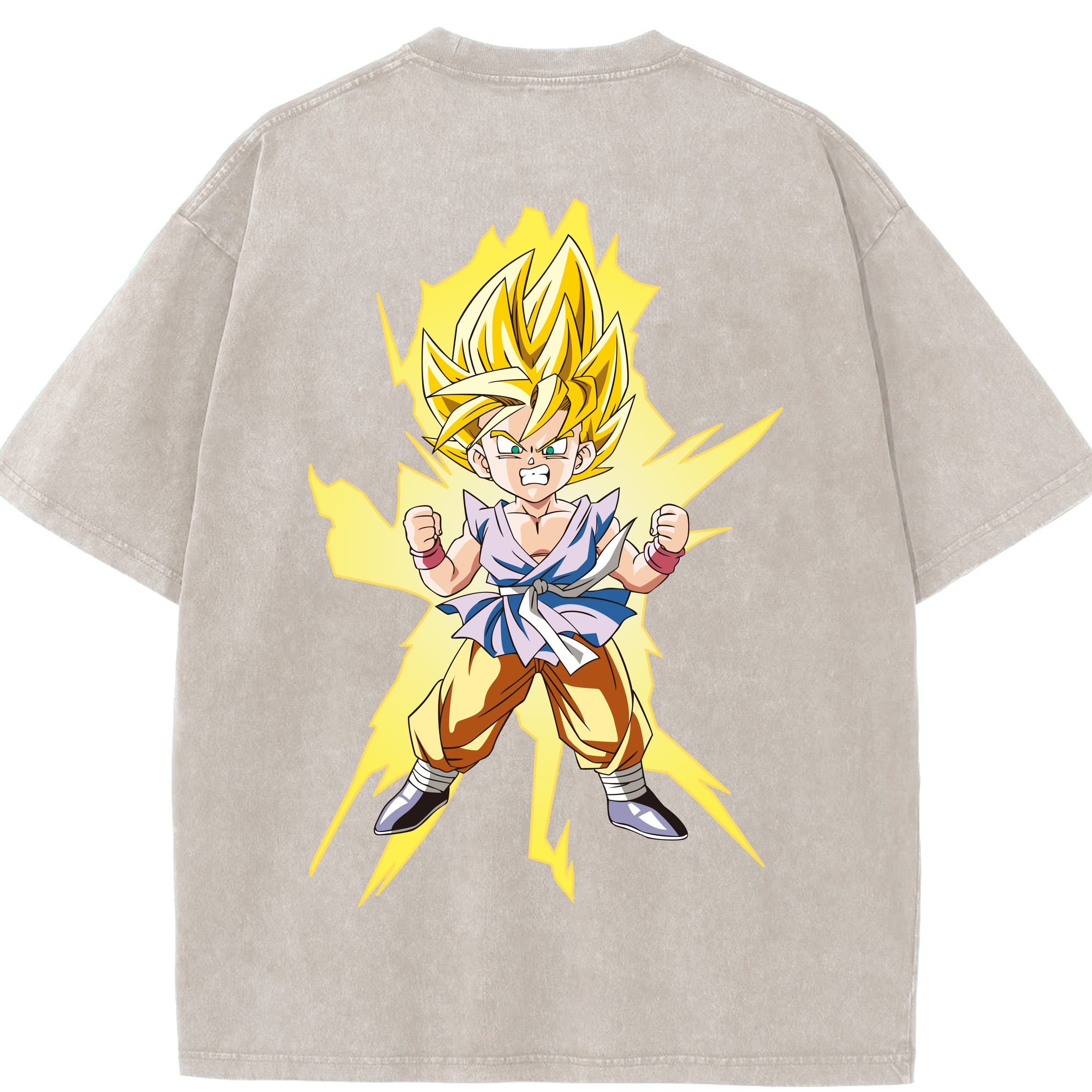 （画像用） ドラゴンボール ベジット DRAGON BALL Vegetto 綿100% ヴィンテージ風 半袖Tシャツ（背面プリント）