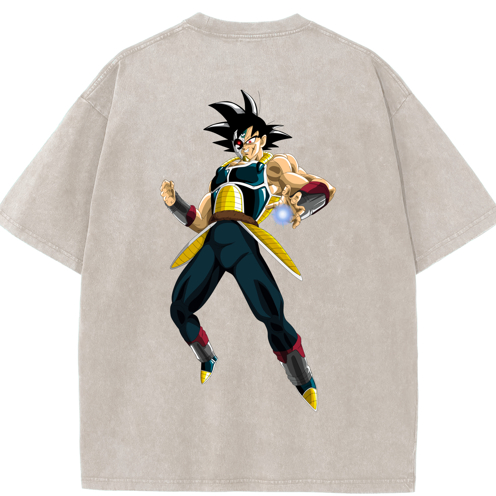 （画像用） ドラゴンボール バーダック DRAGON BALL Burdock 綿100% ヴィンテージ風 半袖Tシャツ（背面プリント）