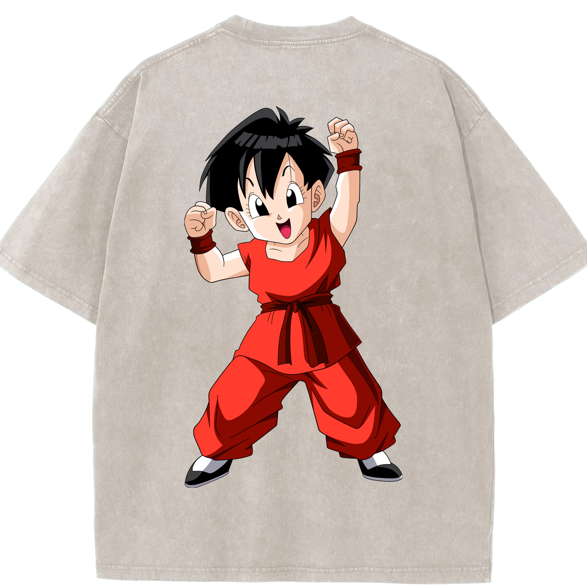 （画像用） ドラゴンボール パン DRAGON BALL Pan 綿100% ヴィンテージ風 半袖Tシャツ（背面プリント）