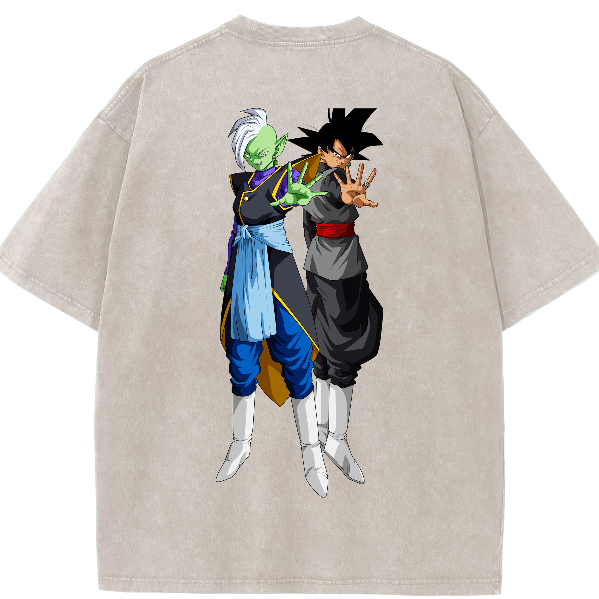 （画像用） ドラゴンボール DRAGON BALL 綿100% ヴィンテージ風 半袖Tシャツ（背面プリント）
