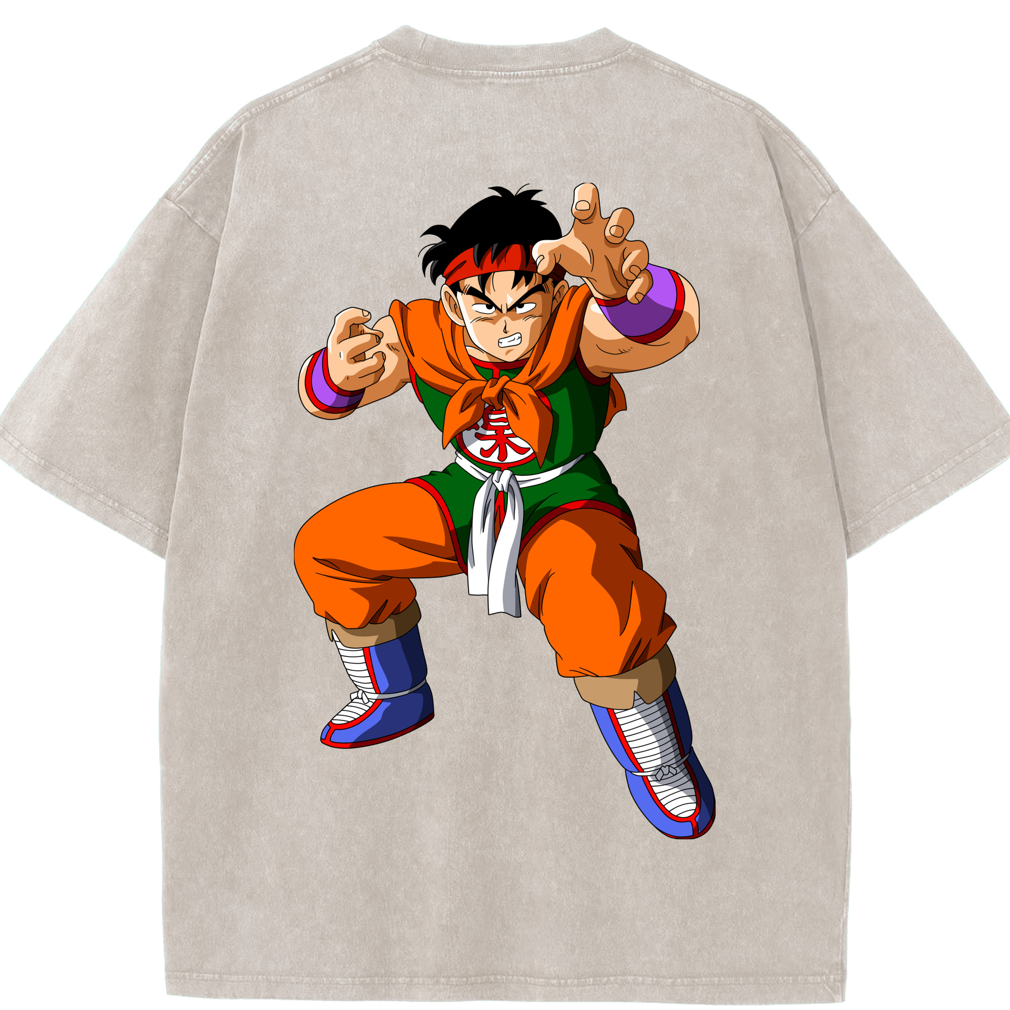 （画像用） ドラゴンボール DRAGON BALL 綿100% ヴィンテージ風 半袖Tシャツ（背面プリント）