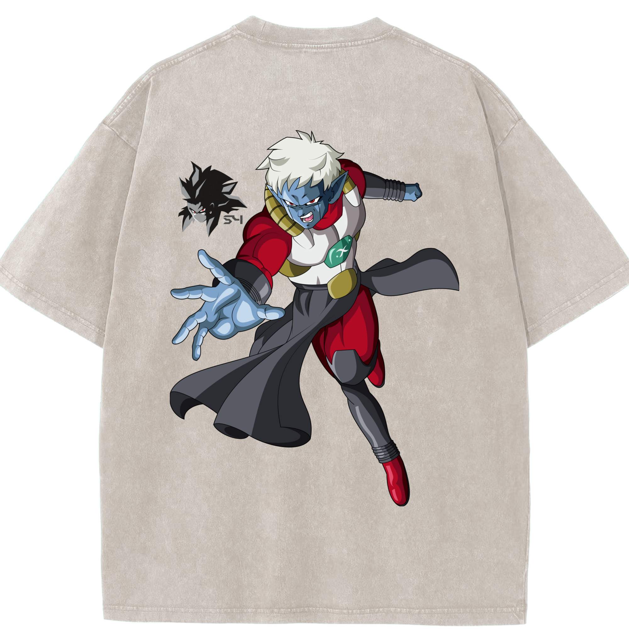 （画像用） ドラゴンボール DRAGON BALL 綿100% ヴィンテージ風 半袖Tシャツ（背面プリント）