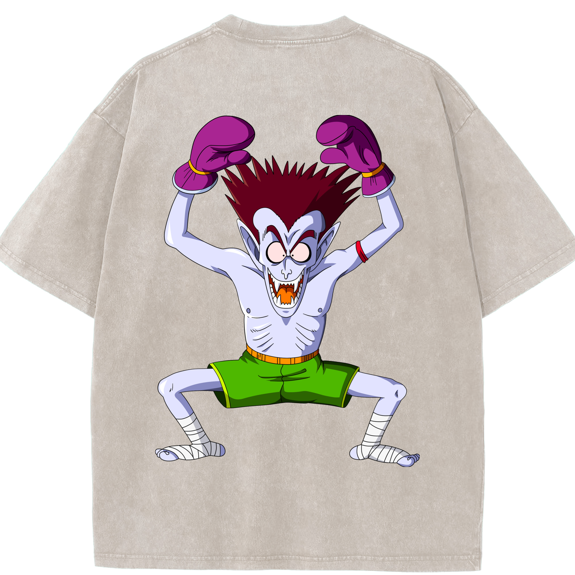 （画像用） ドラゴンボール DRAGON BALL 綿100% ヴィンテージ風 半袖Tシャツ（背面プリント）