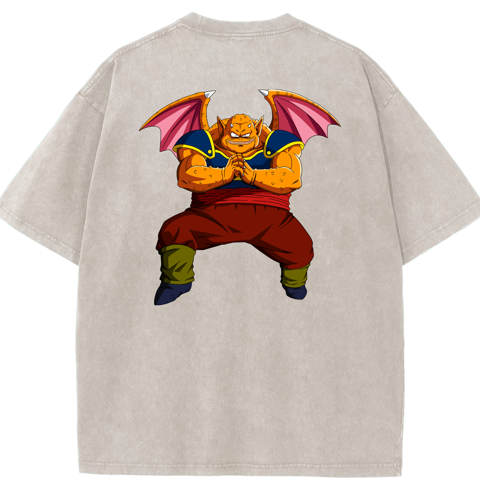 （画像用） ドラゴンボール DRAGON BALL 綿100% ヴィンテージ風 半袖Tシャツ（背面プリント）