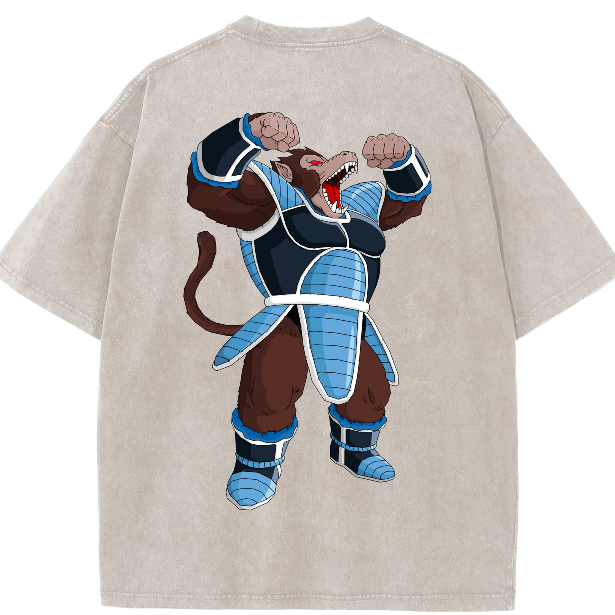 （画像用） ドラゴンボール DRAGON BALL 綿100% ヴィンテージ風 半袖Tシャツ（背面プリント）