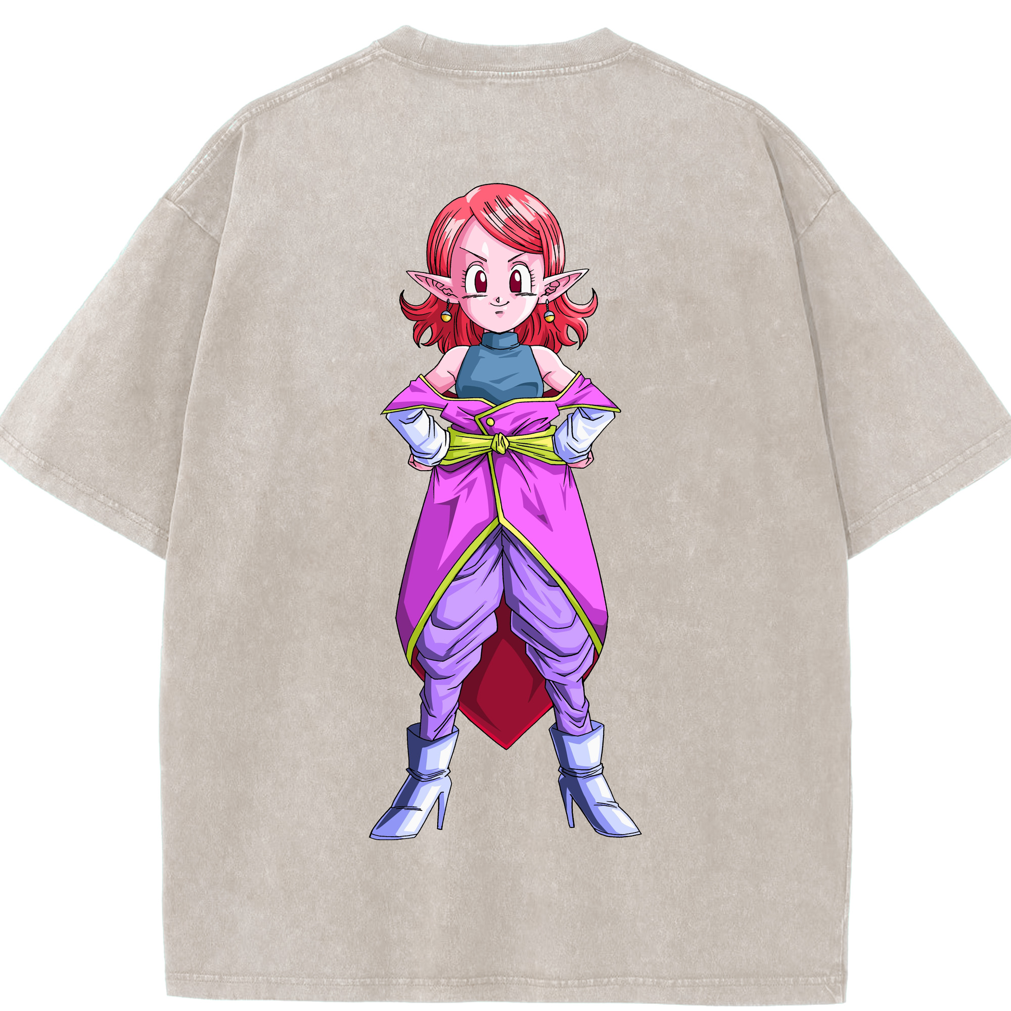 （画像用） ドラゴンボール DRAGON BALL 綿100% ヴィンテージ風 半袖Tシャツ（背面プリント）
