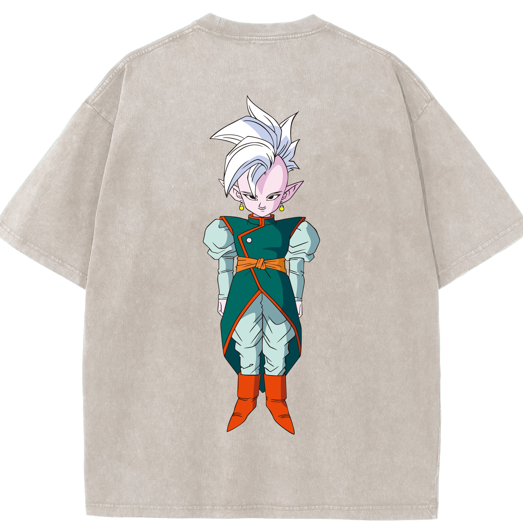 （画像用） ドラゴンボール DRAGON BALL 綿100% ヴィンテージ風 半袖Tシャツ（背面プリント）