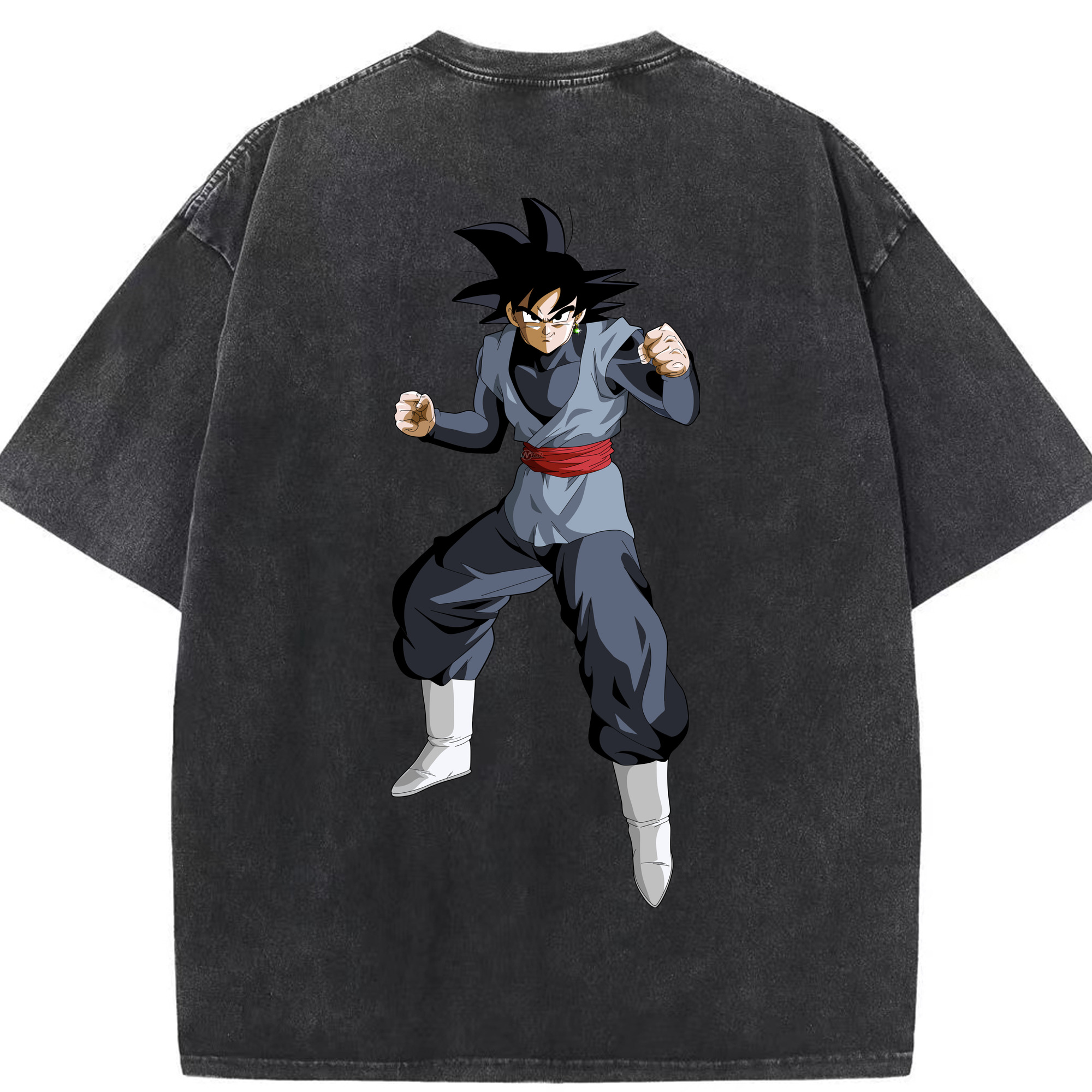 （画像用） ドラゴンボール ベジータ四世（Bejīta Yonsei）DRAGON BALL Vegeta IV 綿100% ヴィンテージ風 半袖Tシャツ（背面プリント）