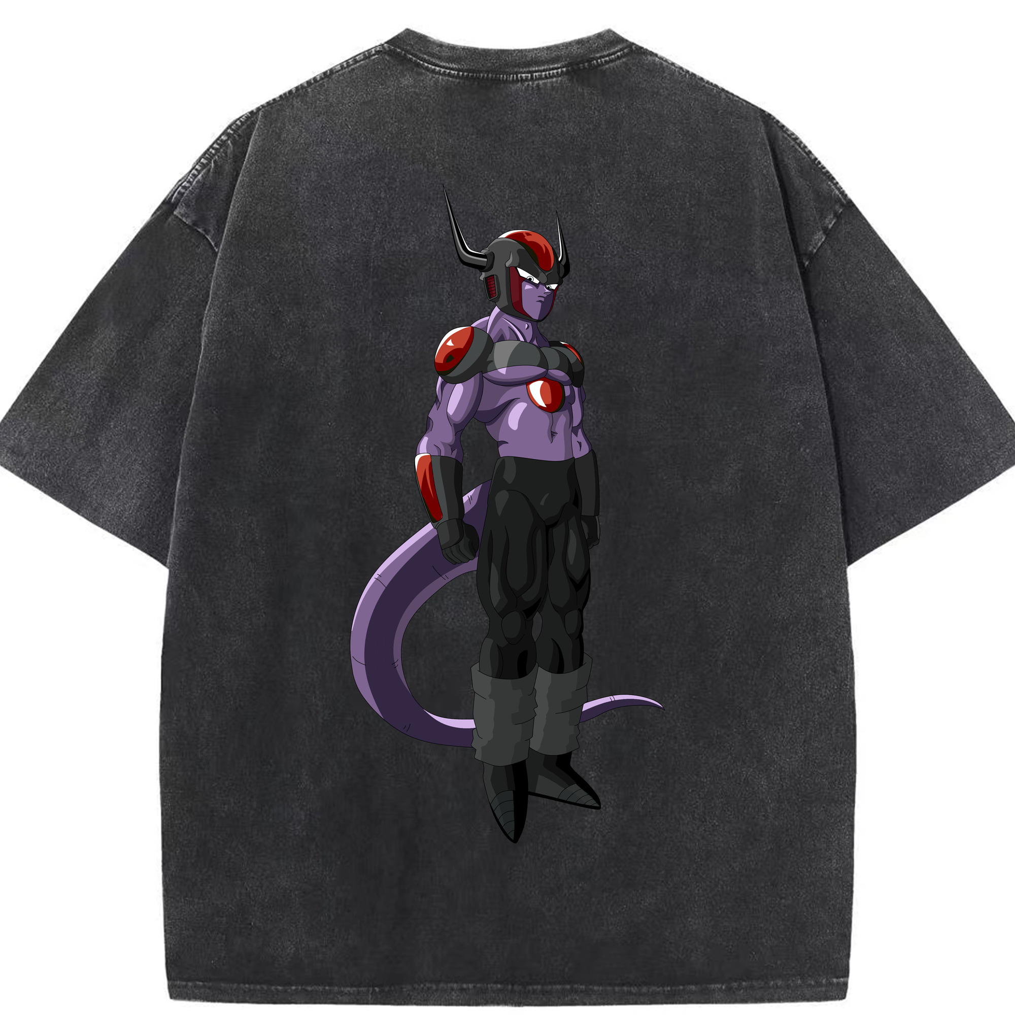 （画像用） ドラゴンボール フリーザ DRAGON BALL Frieza 綿100% ヴィンテージ風 半袖Tシャツ（背面プリント）