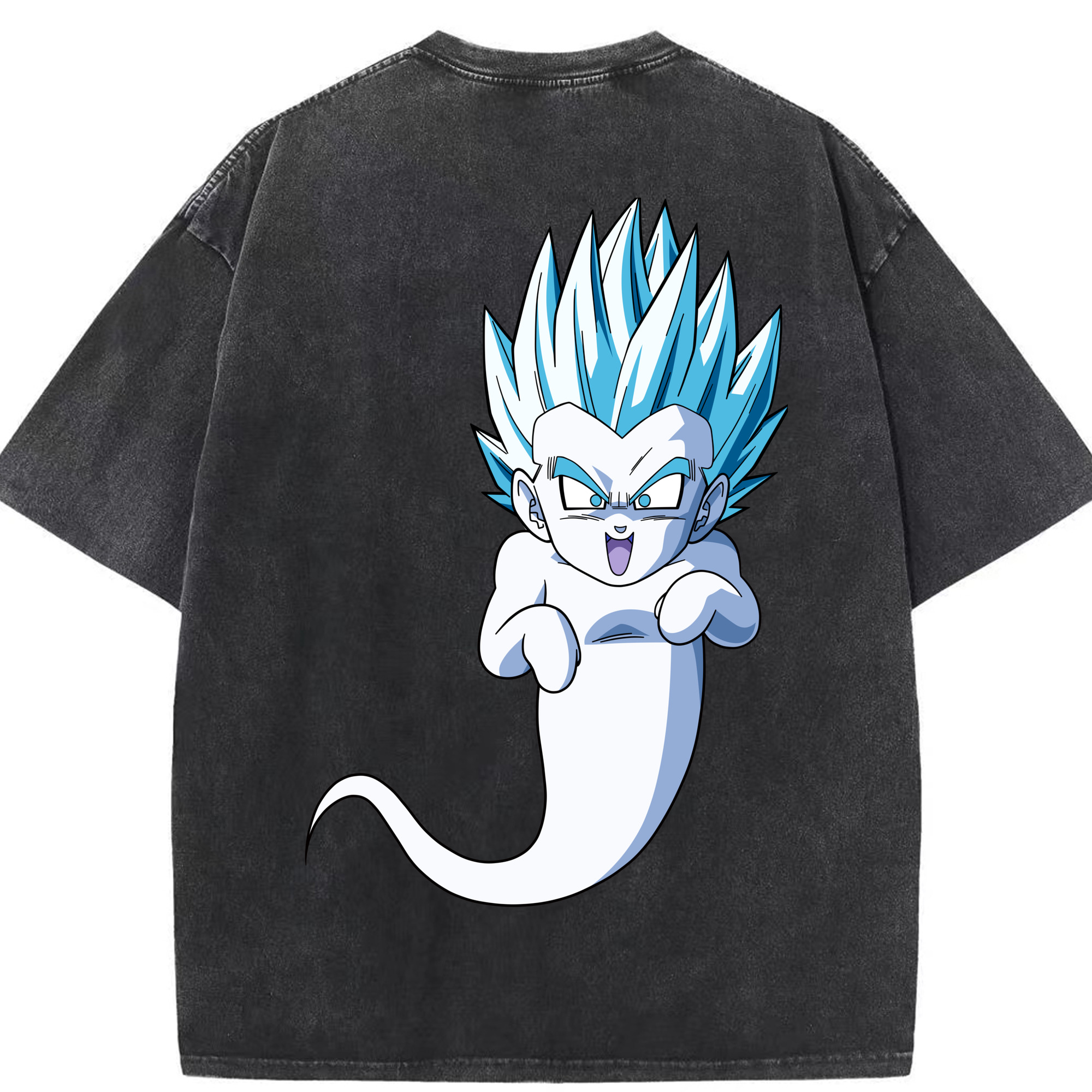 （画像用） ドラゴンボール ベジット DRAGON BALL Vegetto 綿100% ヴィンテージ風 半袖Tシャツ（背面プリント）