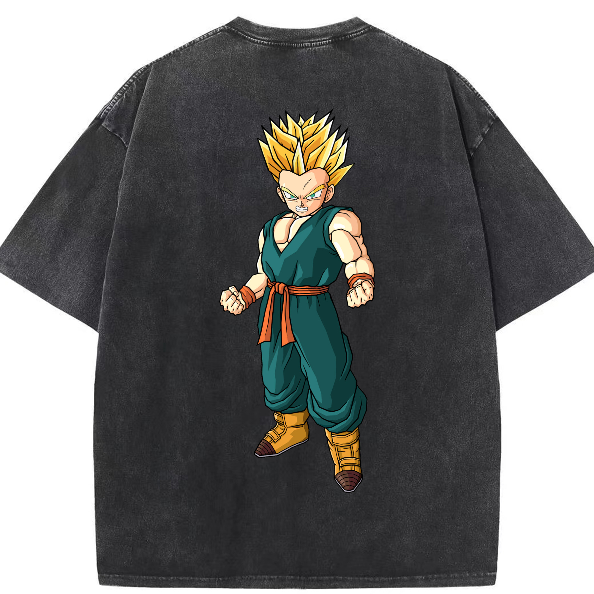 （画像用） ドラゴンボール DRAGON BALL 綿100% ヴィンテージ風 半袖Tシャツ（背面プリント）