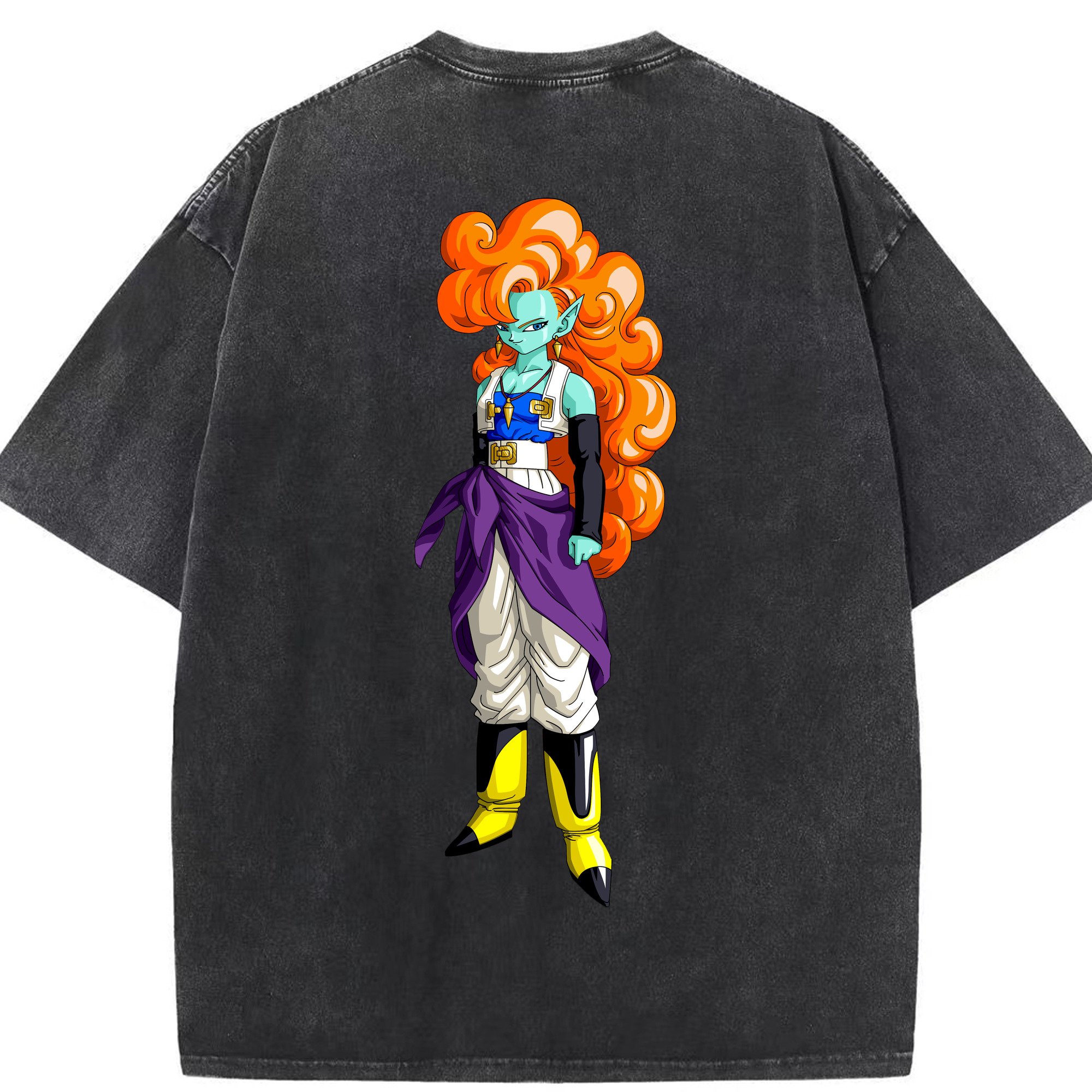 （画像用） ドラゴンボール DRAGON BALL 綿100% ヴィンテージ風 半袖Tシャツ（背面プリント）