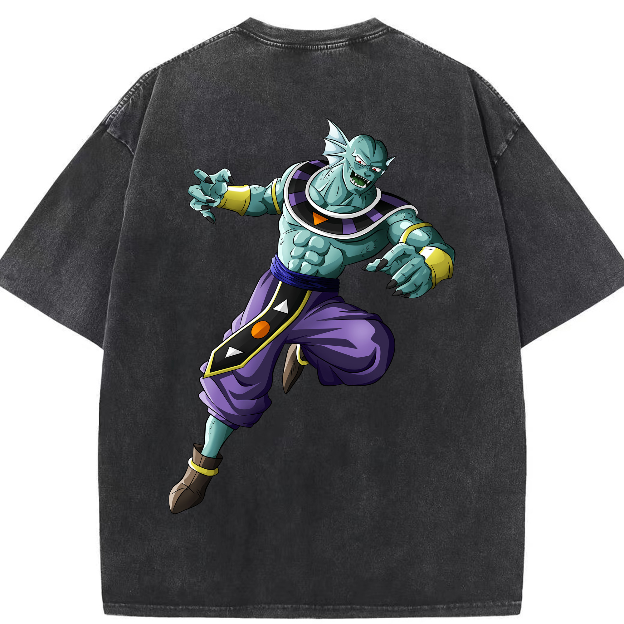 （画像用） ドラゴンボール DRAGON BALL 綿100% ヴィンテージ風 半袖Tシャツ（背面プリント）
