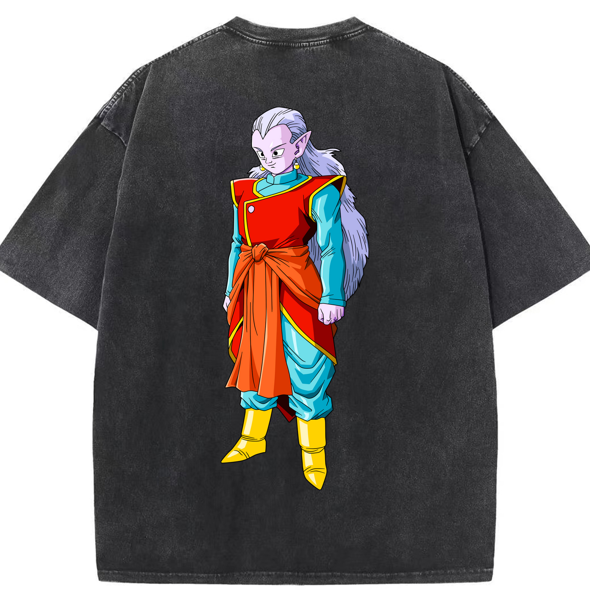 （画像用） ドラゴンボール DRAGON BALL 綿100% ヴィンテージ風 半袖Tシャツ（背面プリント）