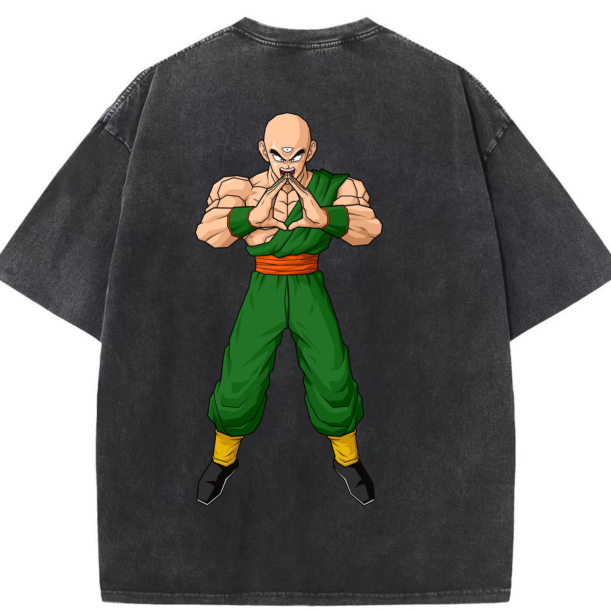 （画像用） ドラゴンボール DRAGON BALL 綿100% ヴィンテージ風 半袖Tシャツ（背面プリント）