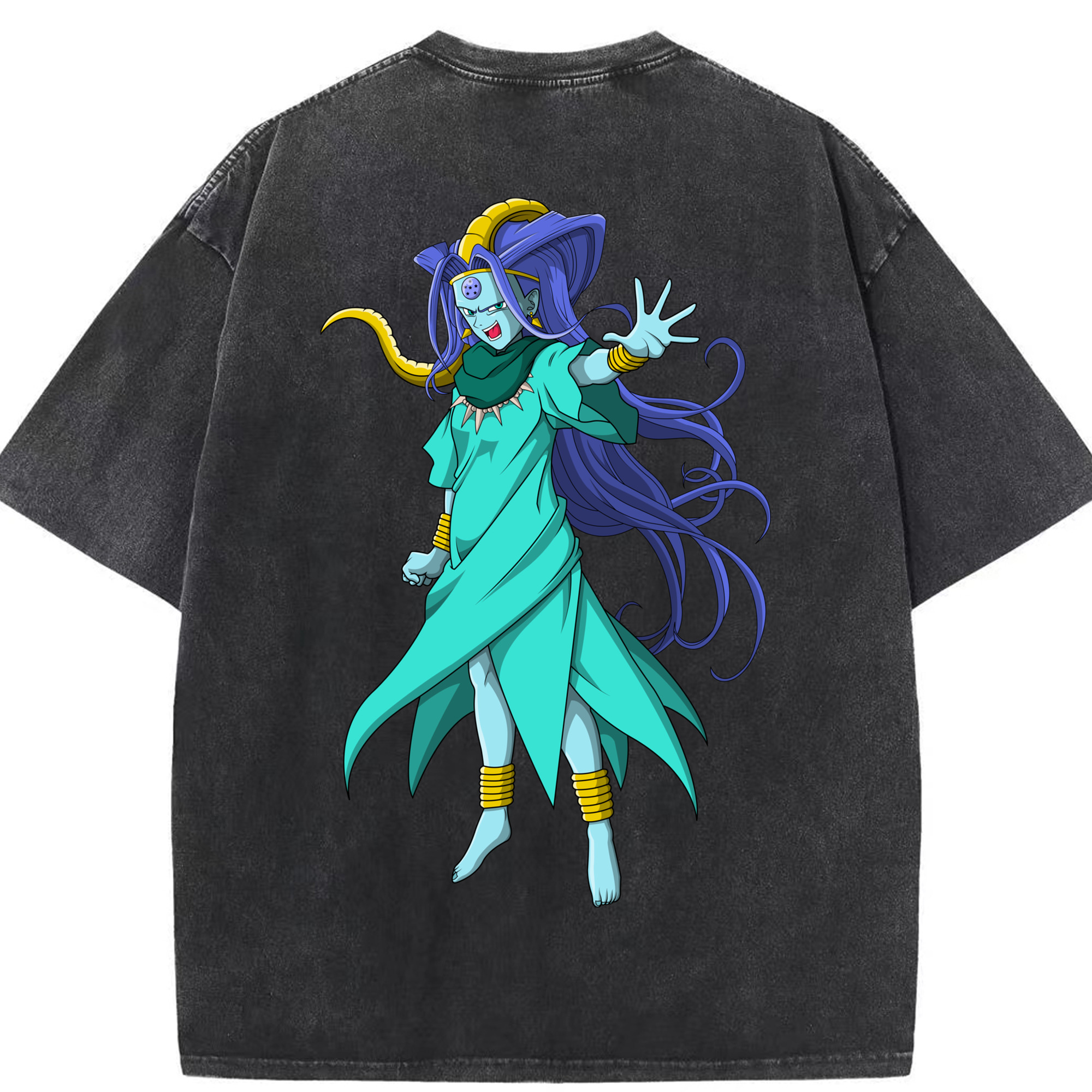 （画像用） ドラゴンボール DRAGON BALL 綿100% ヴィンテージ風 半袖Tシャツ（背面プリント）