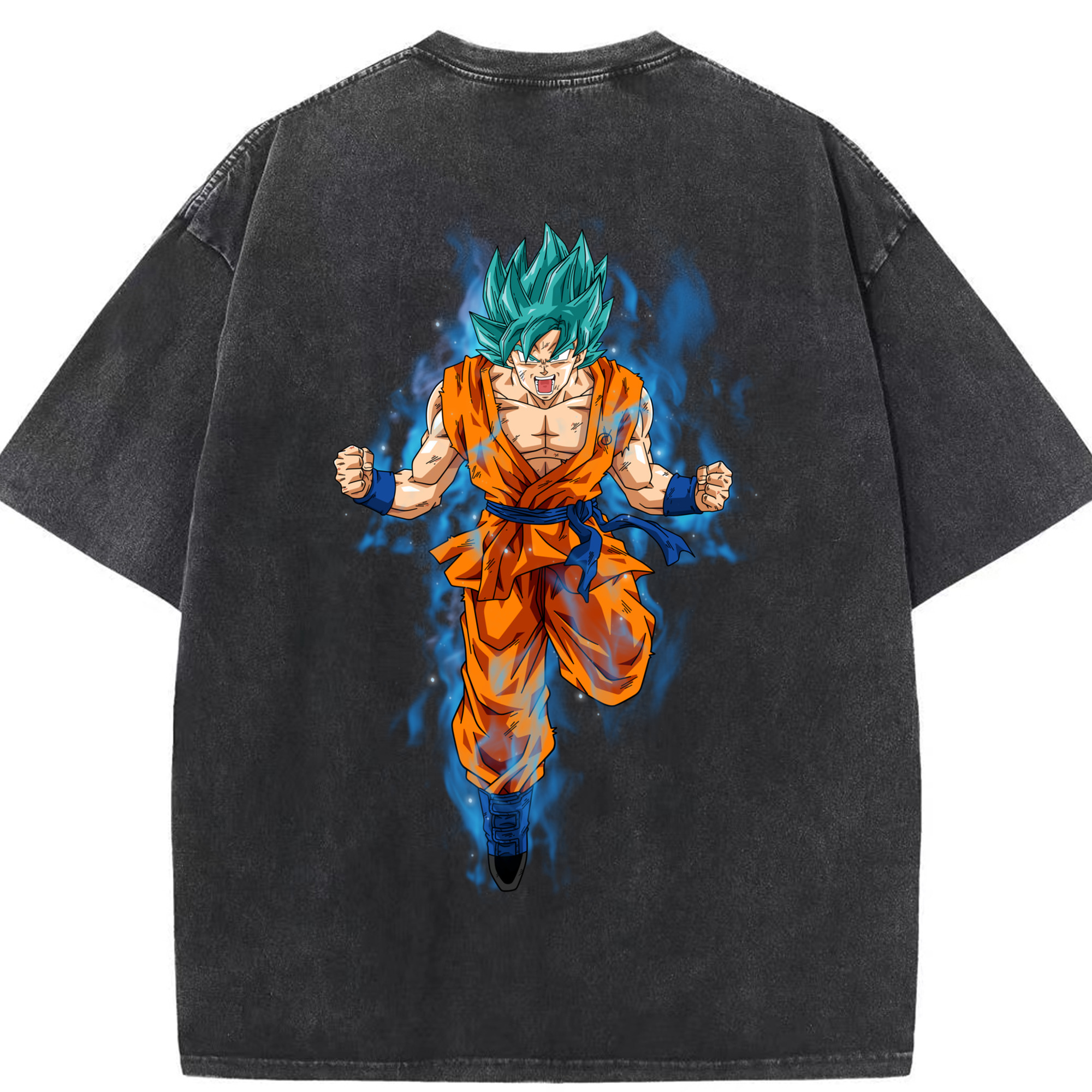 （画像用） ドラゴンボール 孫 悟飯（そんごはん）DRAGON BALL Son Gohan 綿100% ヴィンテージ風 半袖Tシャツ（背面プリント）