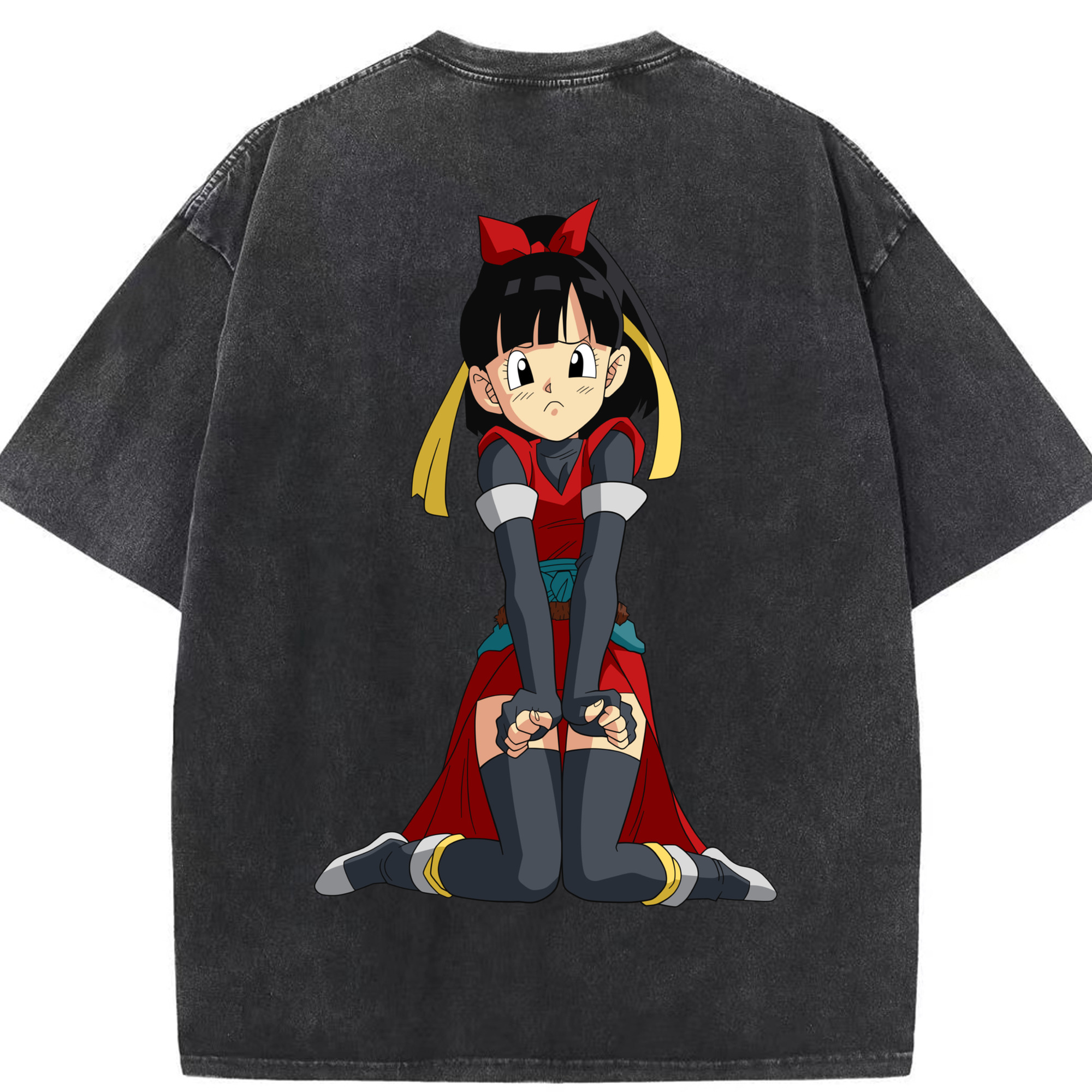 （画像用） ドラゴンボール パン DRAGON BALL Pan 綿100% ヴィンテージ風 半袖Tシャツ（背面プリント）