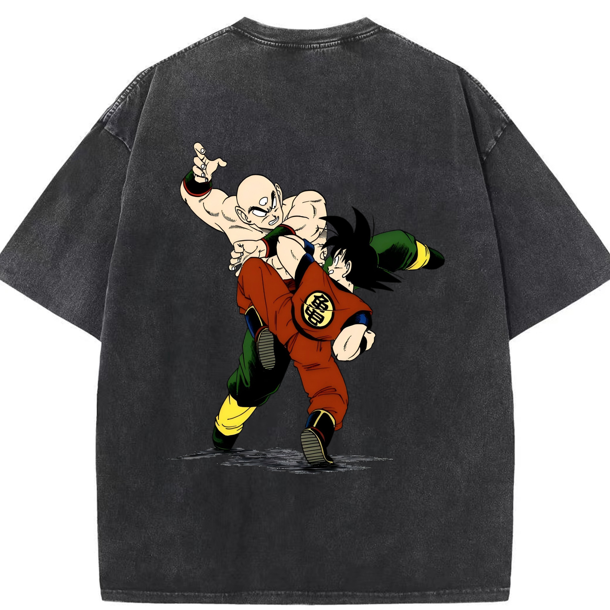 （画像用） ドラゴンボール DRAGON BALL 綿100% ヴィンテージ風 半袖Tシャツ（背面プリント）