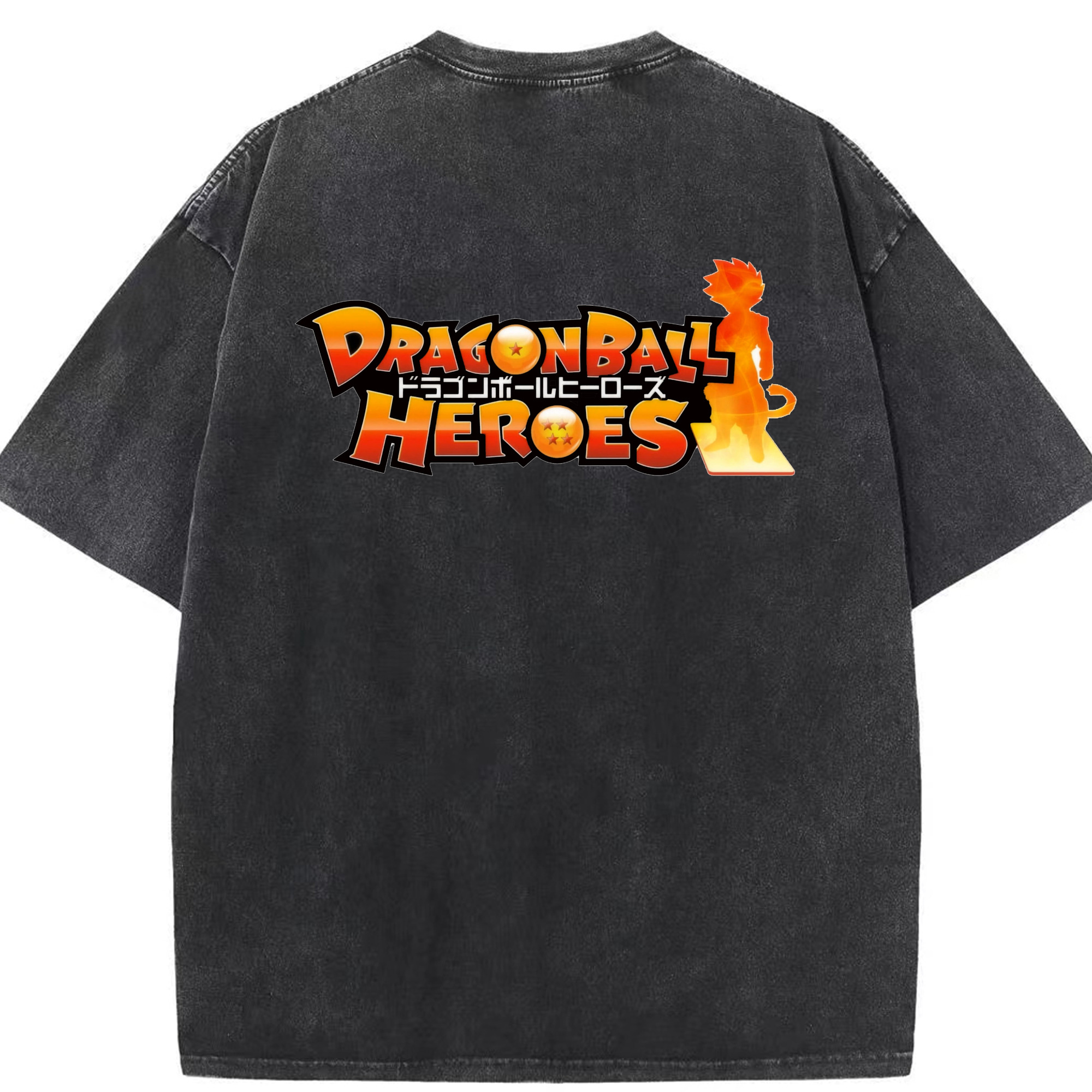 （画像用） ドラゴンボール DRAGON BALL 綿100% ヴィンテージ風 半袖Tシャツ（背面プリント）