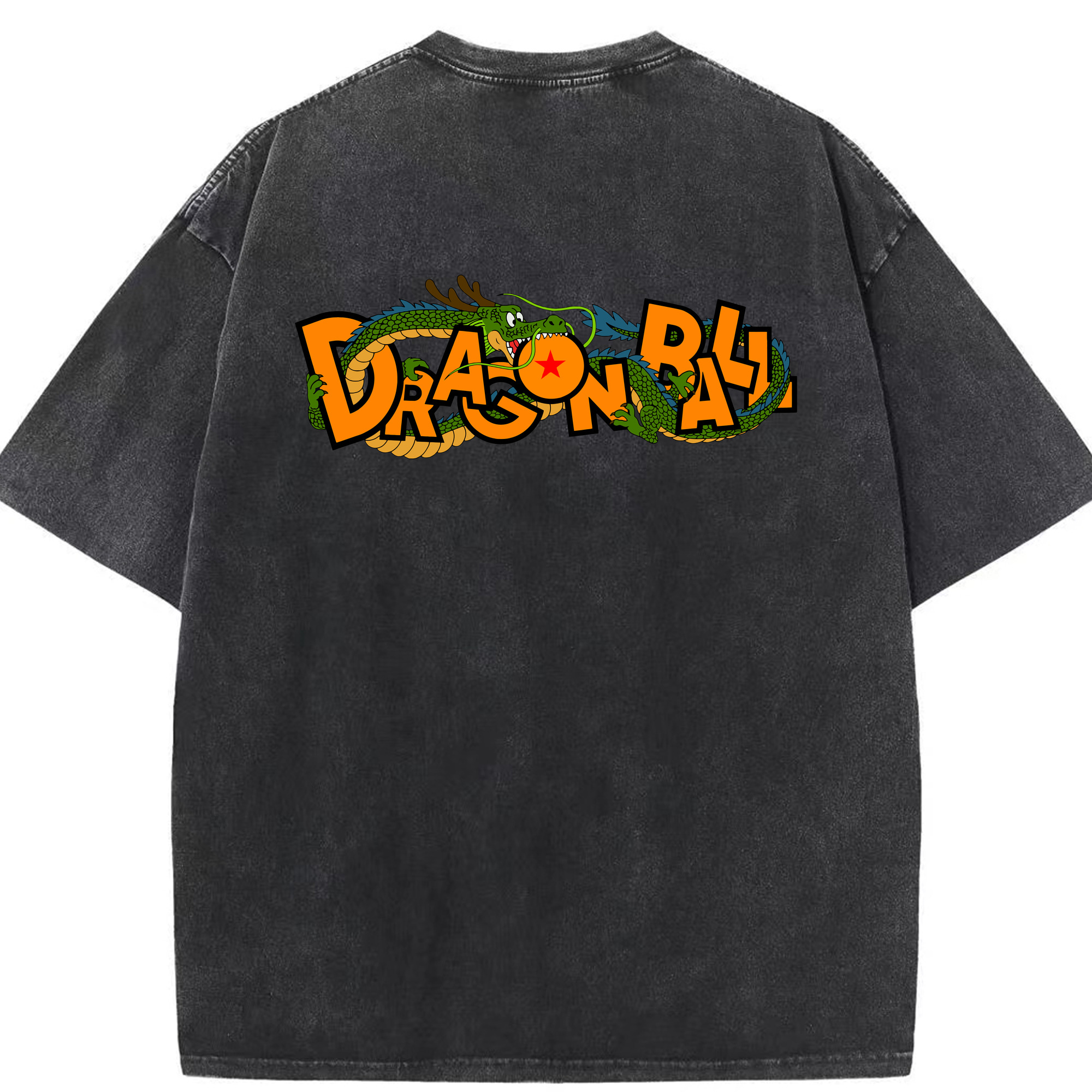 （画像用） ドラゴンボール DRAGON BALL 綿100% ヴィンテージ風 半袖Tシャツ（背面プリント）