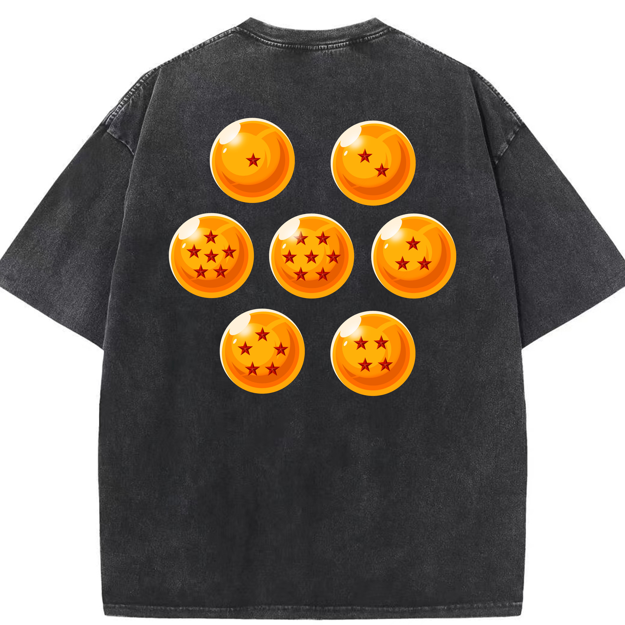 （画像用） ドラゴンボール DRAGON BALL 綿100% ヴィンテージ風 半袖Tシャツ（背面プリント）