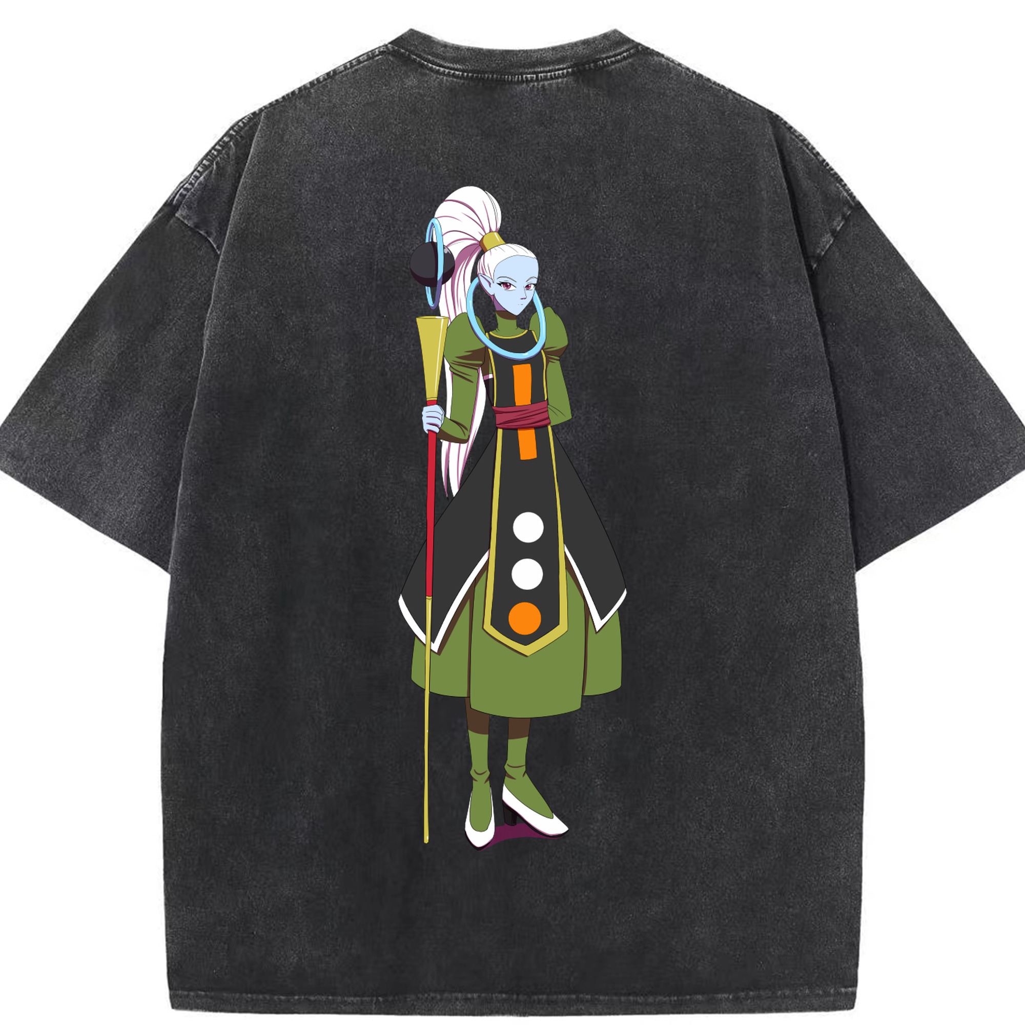 （画像用） ドラゴンボール DRAGON BALL 綿100% ヴィンテージ風 半袖Tシャツ（背面プリント）