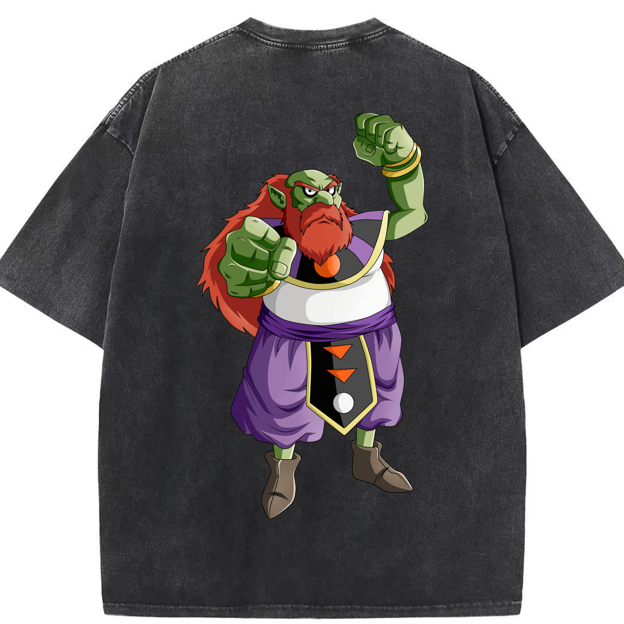 （画像用） ドラゴンボール DRAGON BALL 綿100% ヴィンテージ風 半袖Tシャツ（背面プリント）