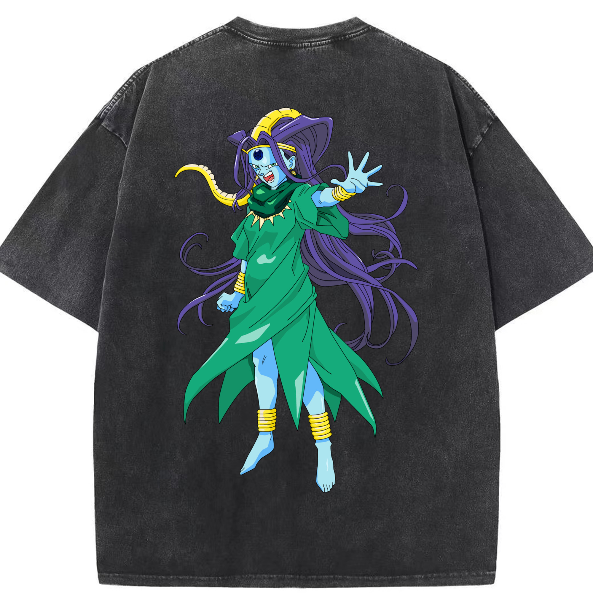（画像用） ドラゴンボール DRAGON BALL 綿100% ヴィンテージ風 半袖Tシャツ（背面プリント）