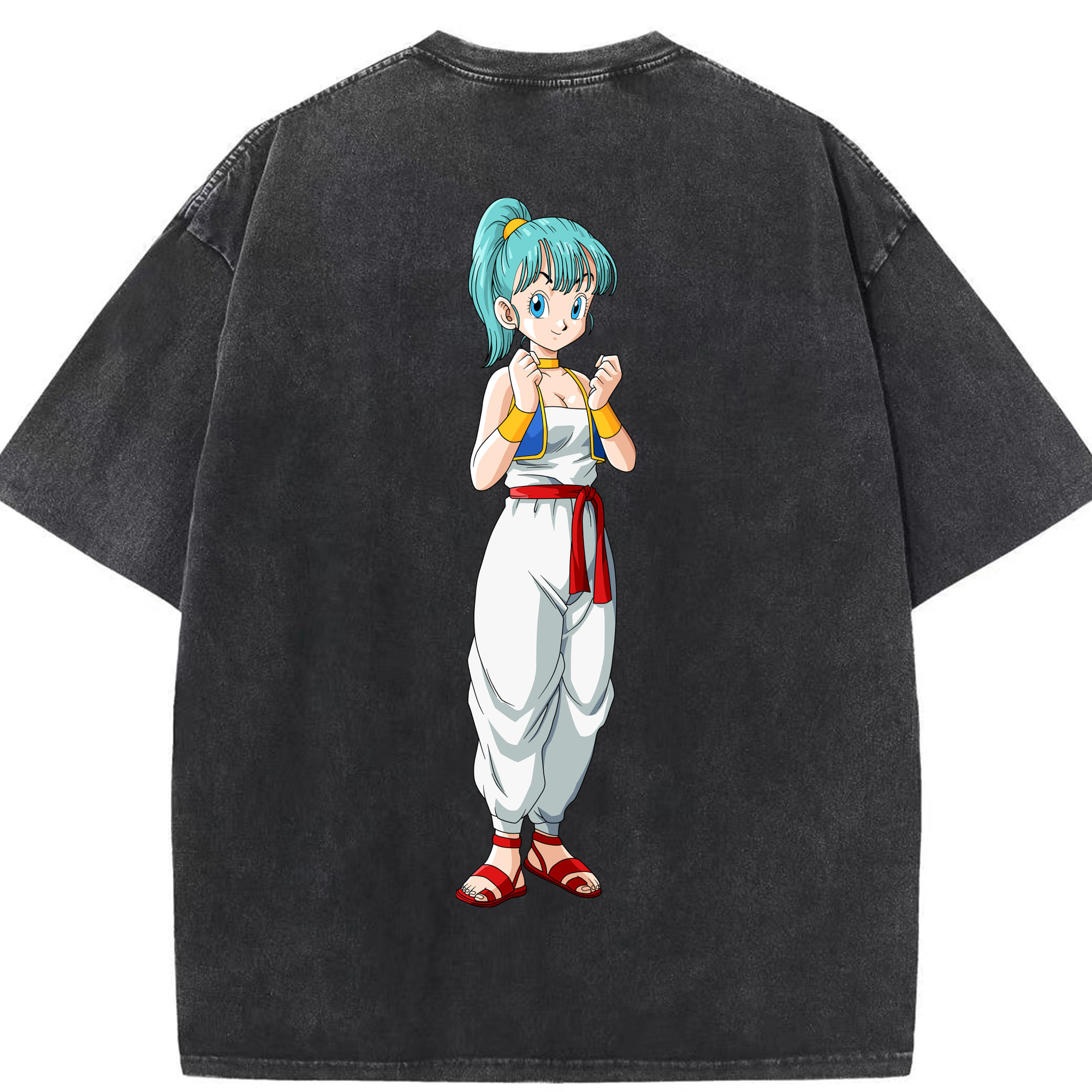 （画像用） ドラゴンボール DRAGON BALL 綿100% ヴィンテージ風 半袖Tシャツ（背面プリント）