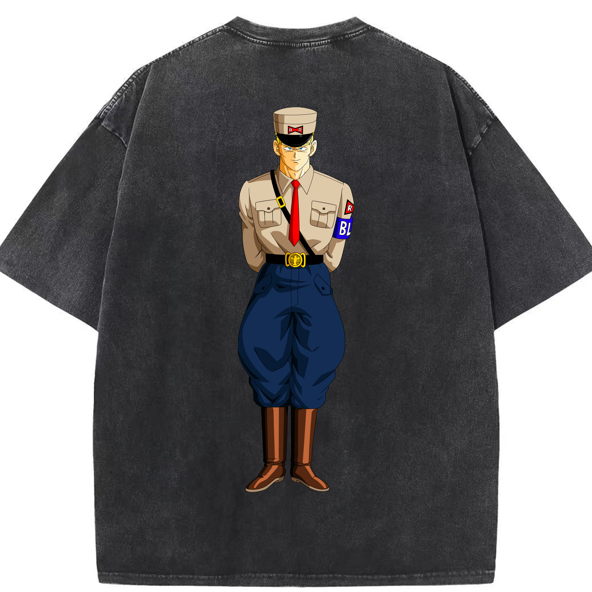（画像用） ドラゴンボール DRAGON BALL 綿100% ヴィンテージ風 半袖Tシャツ（背面プリント）