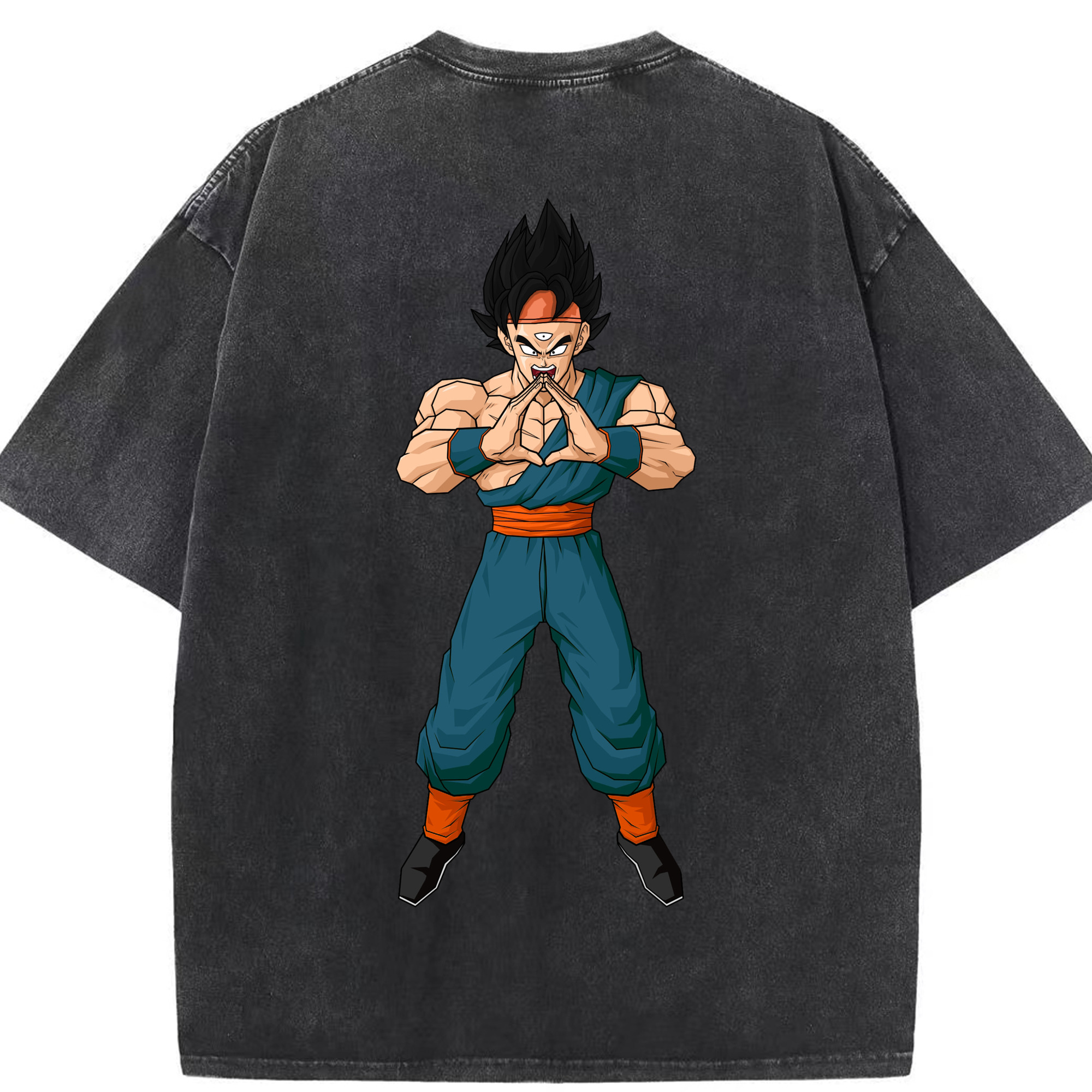 （画像用） ドラゴンボール DRAGON BALL 綿100% ヴィンテージ風 半袖Tシャツ（背面プリント）