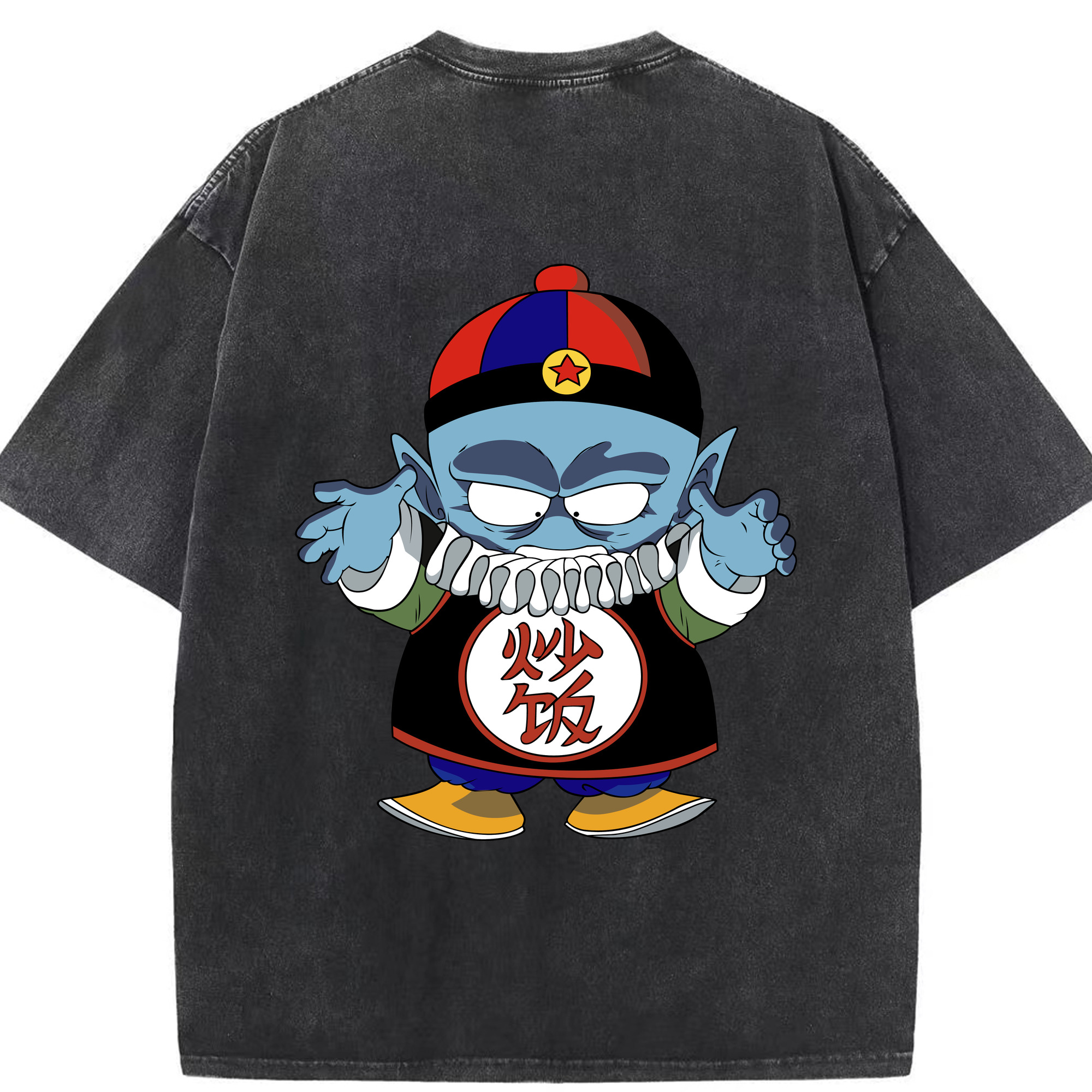 （画像用） ドラゴンボール DRAGON BALL 綿100% ヴィンテージ風 半袖Tシャツ（背面プリント）