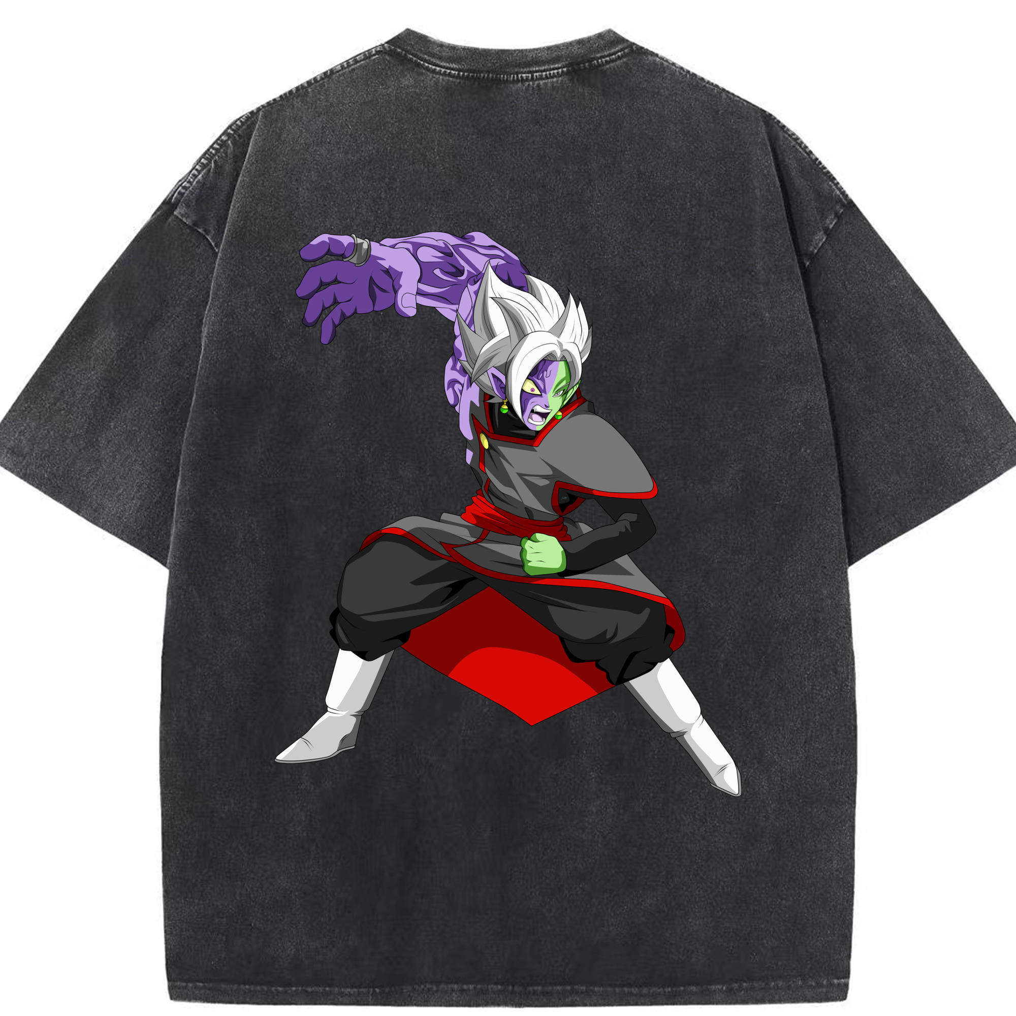 （画像用） ドラゴンボール ベジット DRAGON BALL Vegetto 綿100% ヴィンテージ風 半袖Tシャツ（背面プリント）