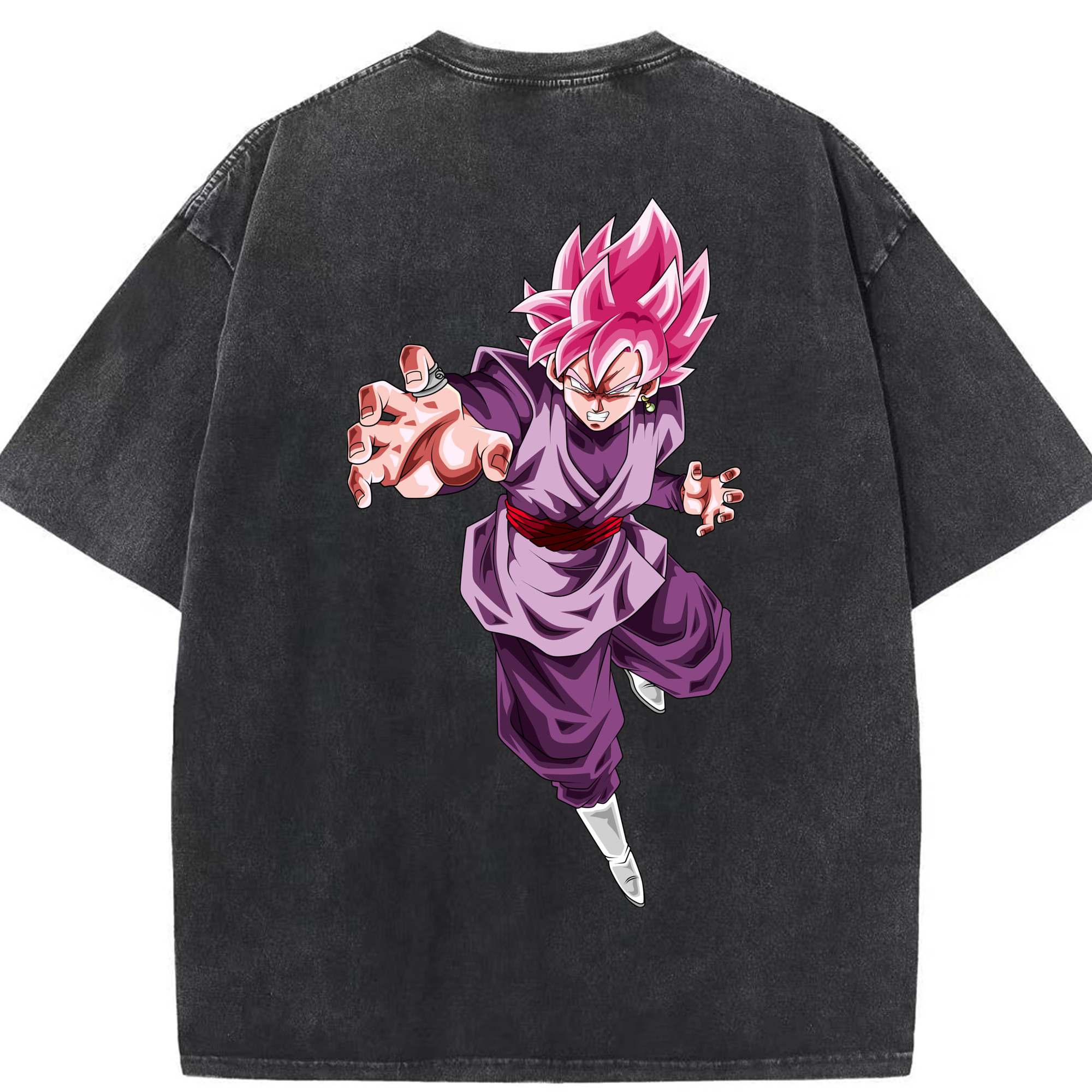 （画像用） ドラゴンボール ベジット DRAGON BALL Vegetto 綿100% ヴィンテージ風 半袖Tシャツ（背面プリント）