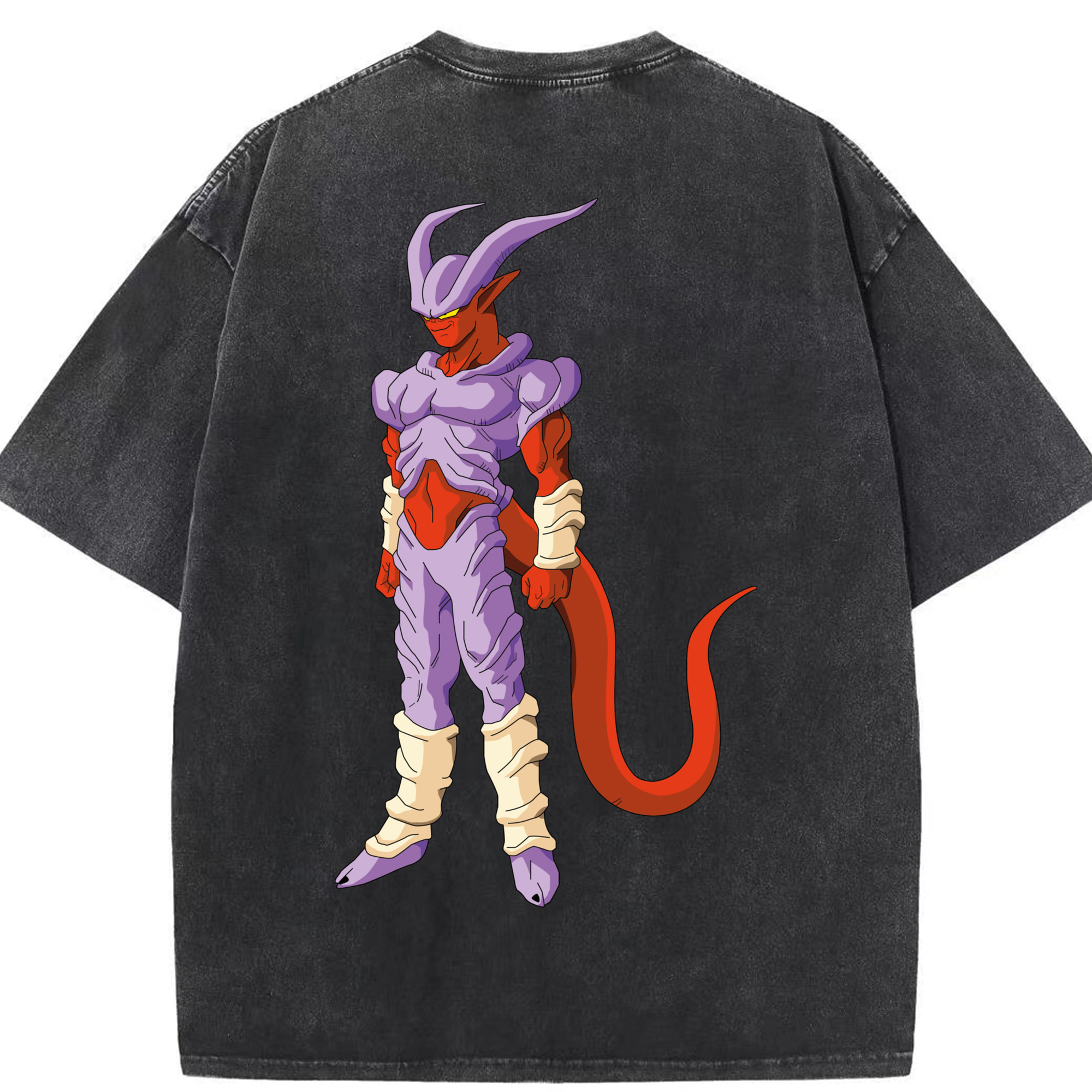 （画像用） ドラゴンボール ジャネンバ DRAGON BALL Janemba 綿100% ヴィンテージ風 半袖Tシャツ（背面プリント）