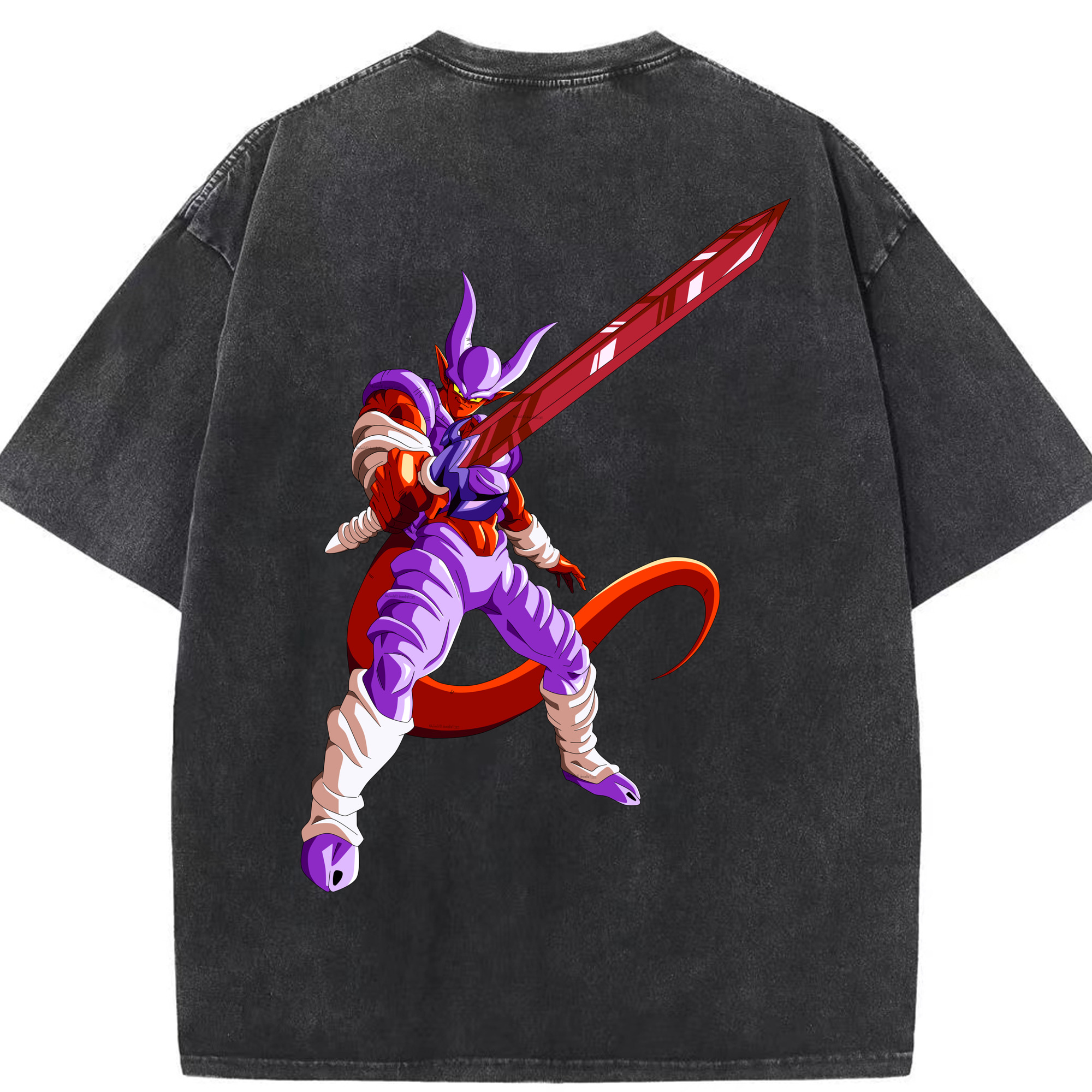 （画像用） ドラゴンボール ジャネンバ DRAGON BALL Janemba 綿100% ヴィンテージ風 半袖Tシャツ（背面プリント）
