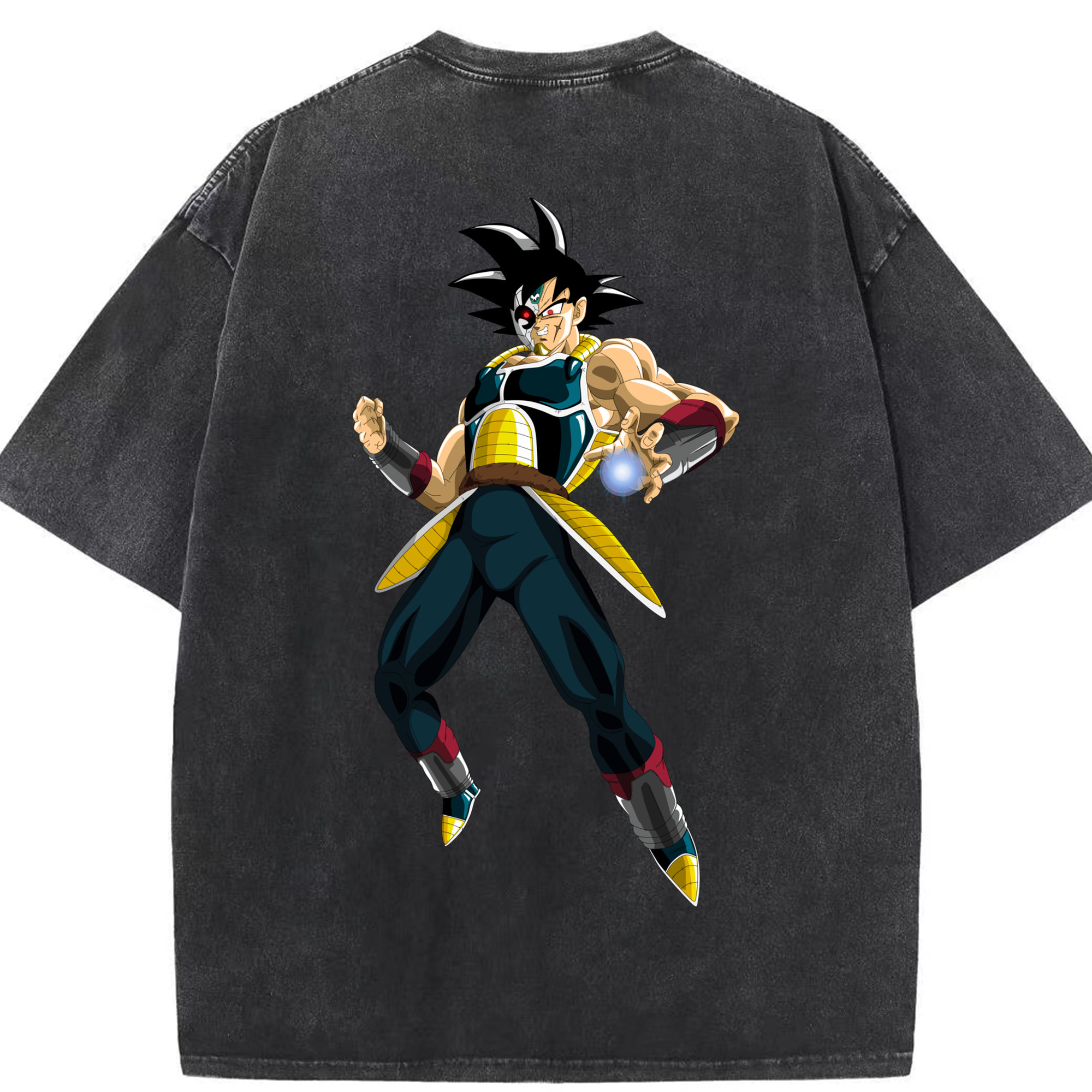 （画像用） ドラゴンボール バーダック DRAGON BALL Burdock 綿100% ヴィンテージ風 半袖Tシャツ（背面プリント）