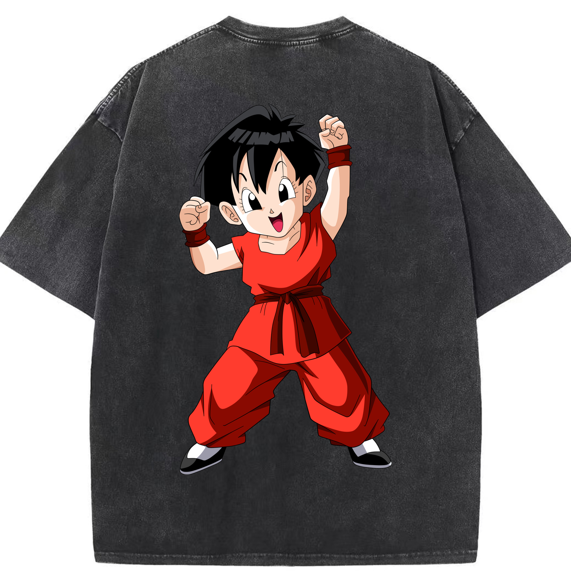 （画像用） ドラゴンボール パン DRAGON BALL Pan 綿100% ヴィンテージ風 半袖Tシャツ（背面プリント）