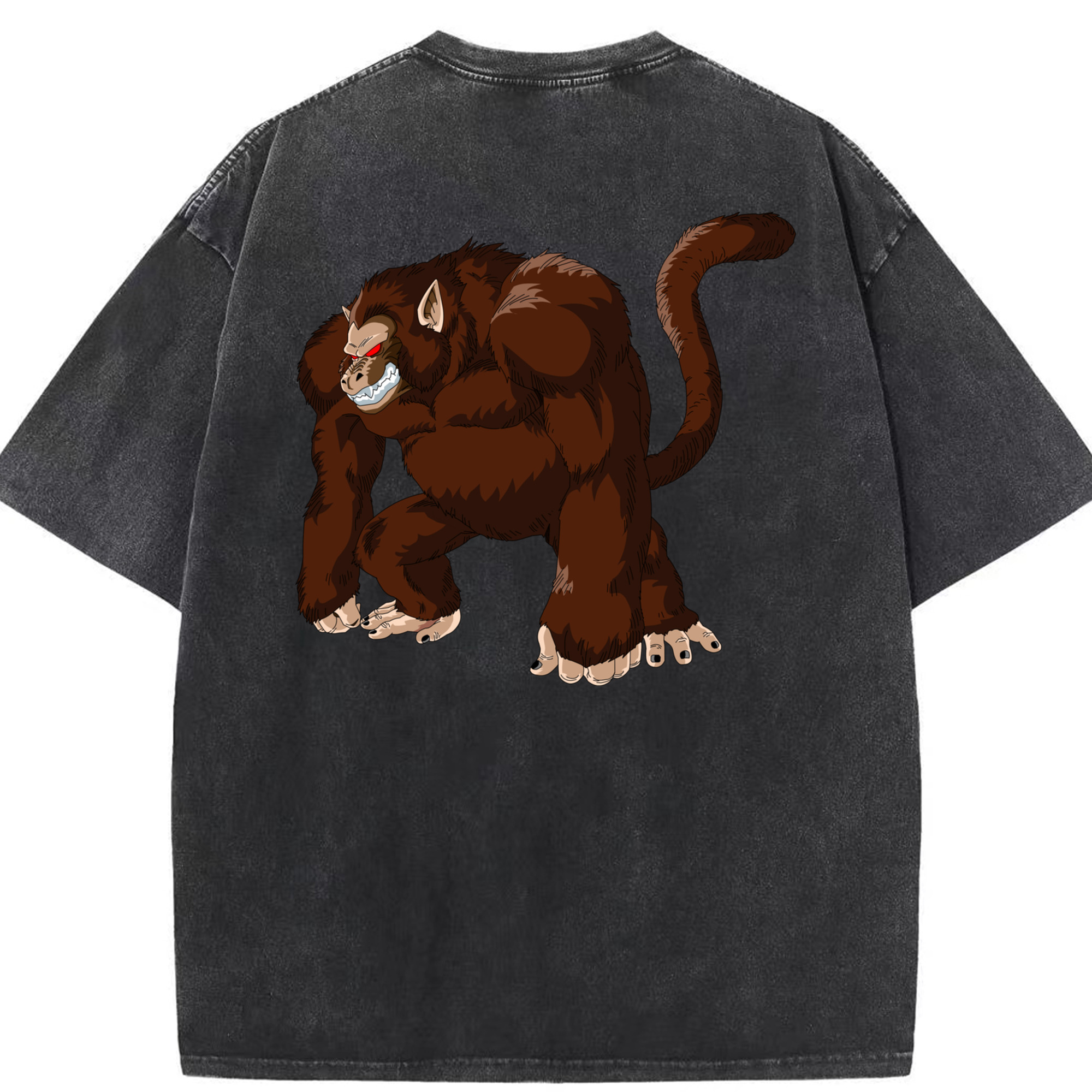 （画像用） ドラゴンボール DRAGON BALL 綿100% ヴィンテージ風 半袖Tシャツ（背面プリント）