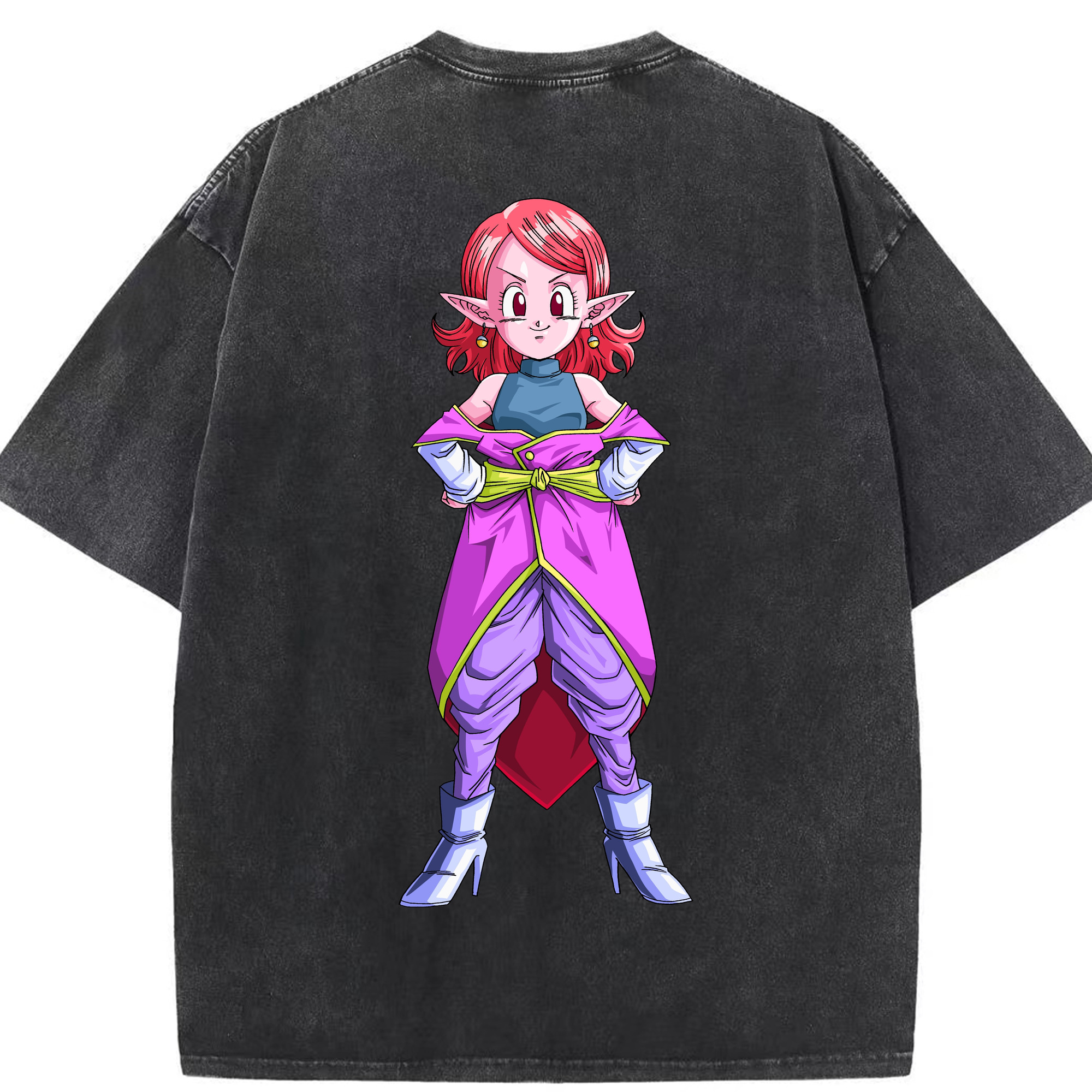（画像用） ドラゴンボール DRAGON BALL 綿100% ヴィンテージ風 半袖Tシャツ（背面プリント）