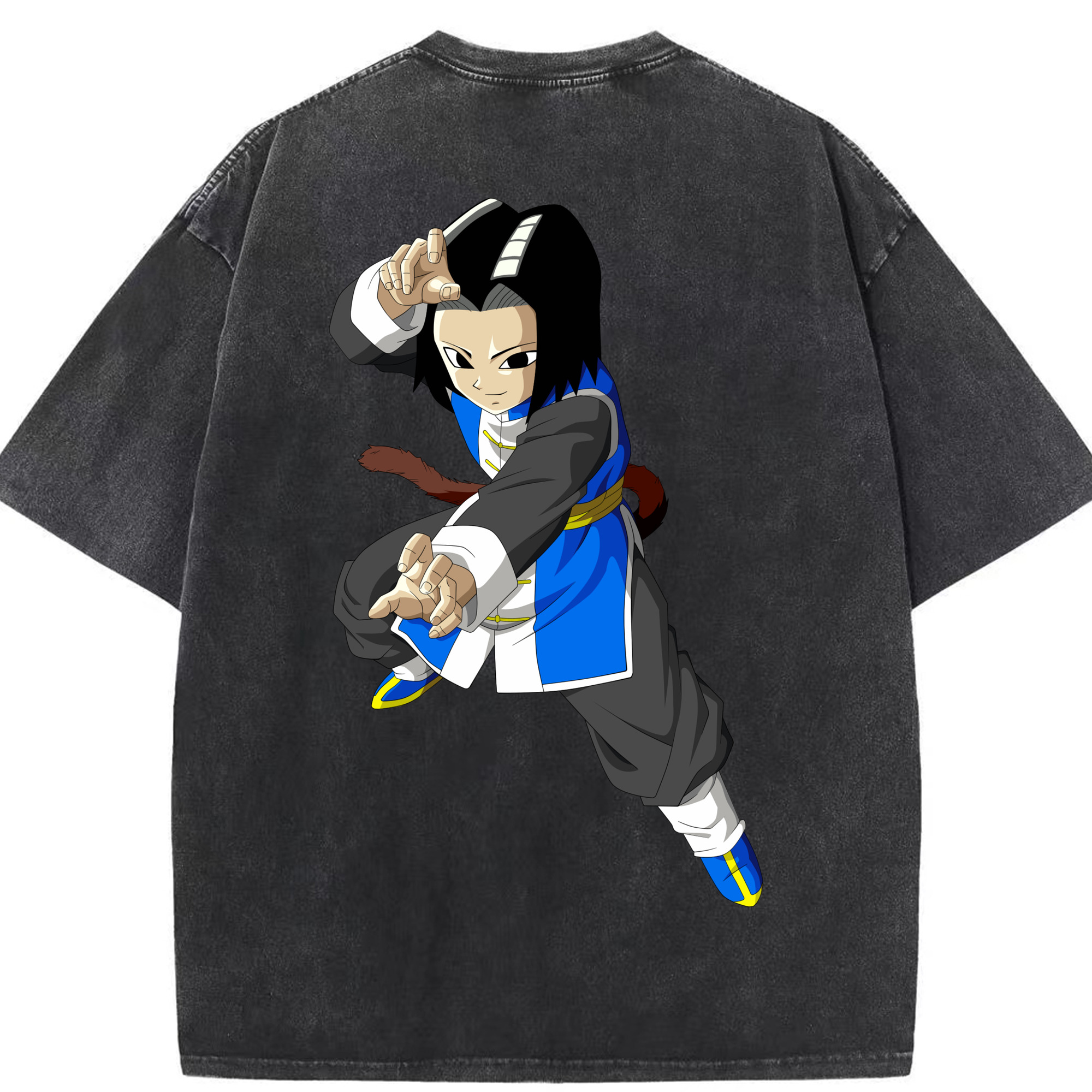（画像用） ドラゴンボール DRAGON BALL 綿100% ヴィンテージ風 半袖Tシャツ（背面プリント）