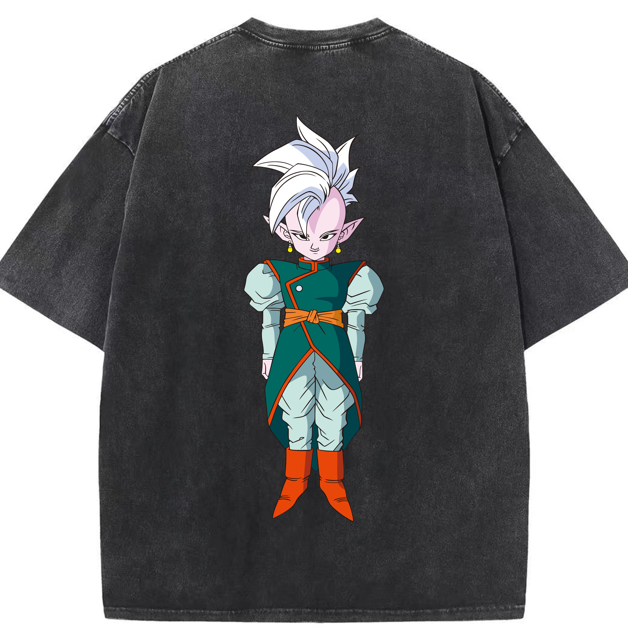 （画像用） ドラゴンボール DRAGON BALL 綿100% ヴィンテージ風 半袖Tシャツ（背面プリント）