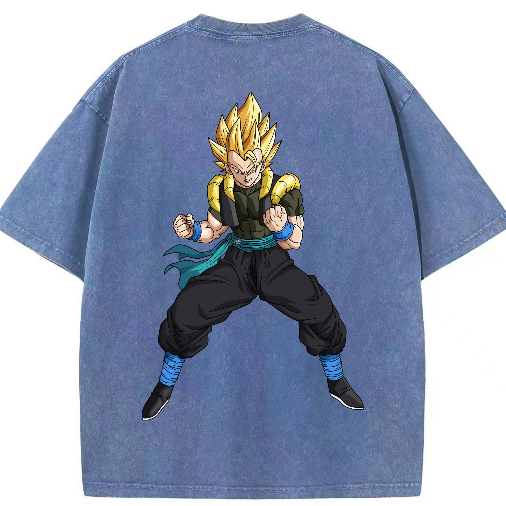 （画像用） ドラゴンボール ベジータ四世（Bejīta Yonsei）DRAGON BALL Vegeta IV 綿100% ヴィンテージ風 半袖Tシャツ（背面プリント）