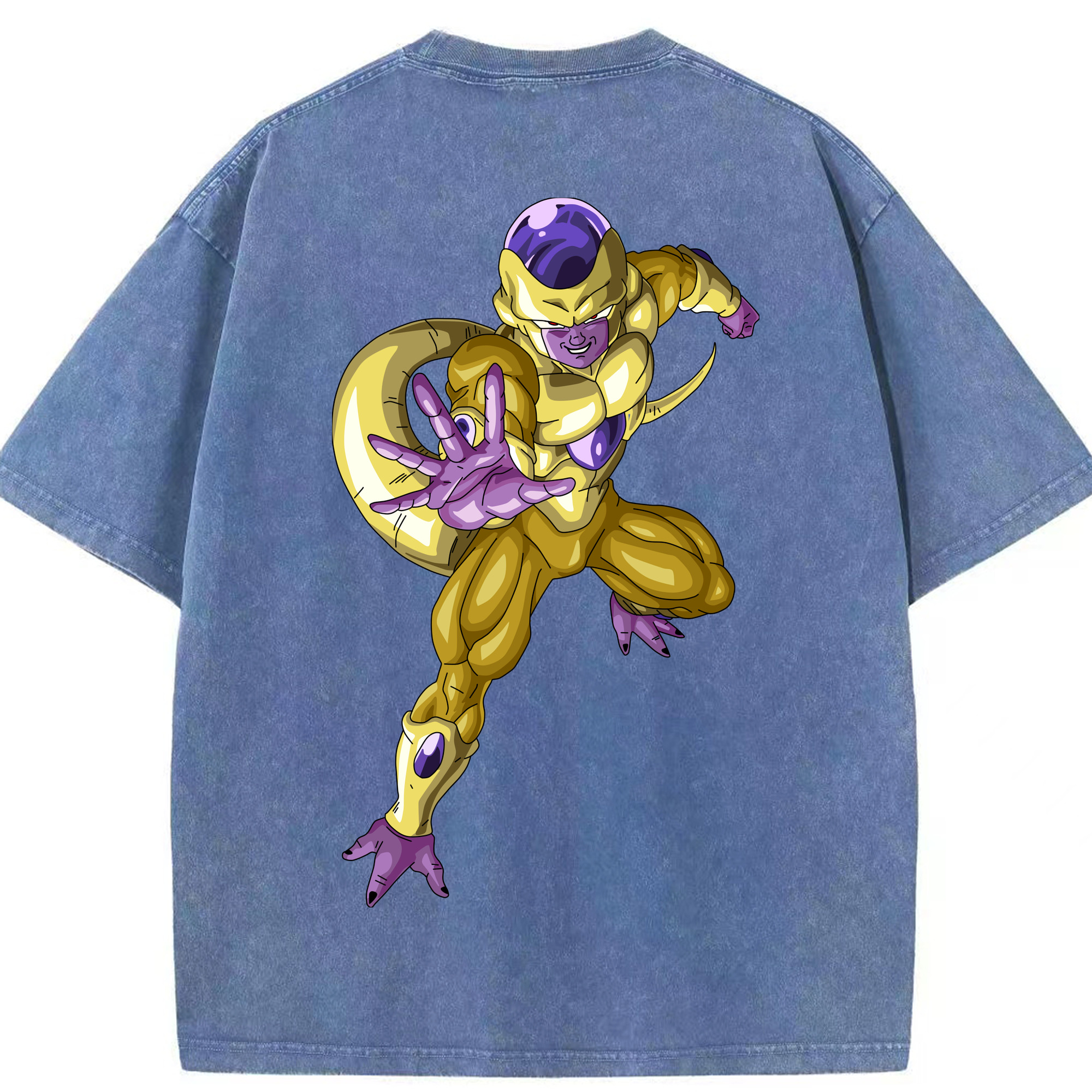 （画像用） ドラゴンボール フリーザ DRAGON BALL Frieza 綿100% ヴィンテージ風 半袖Tシャツ（背面プリント）